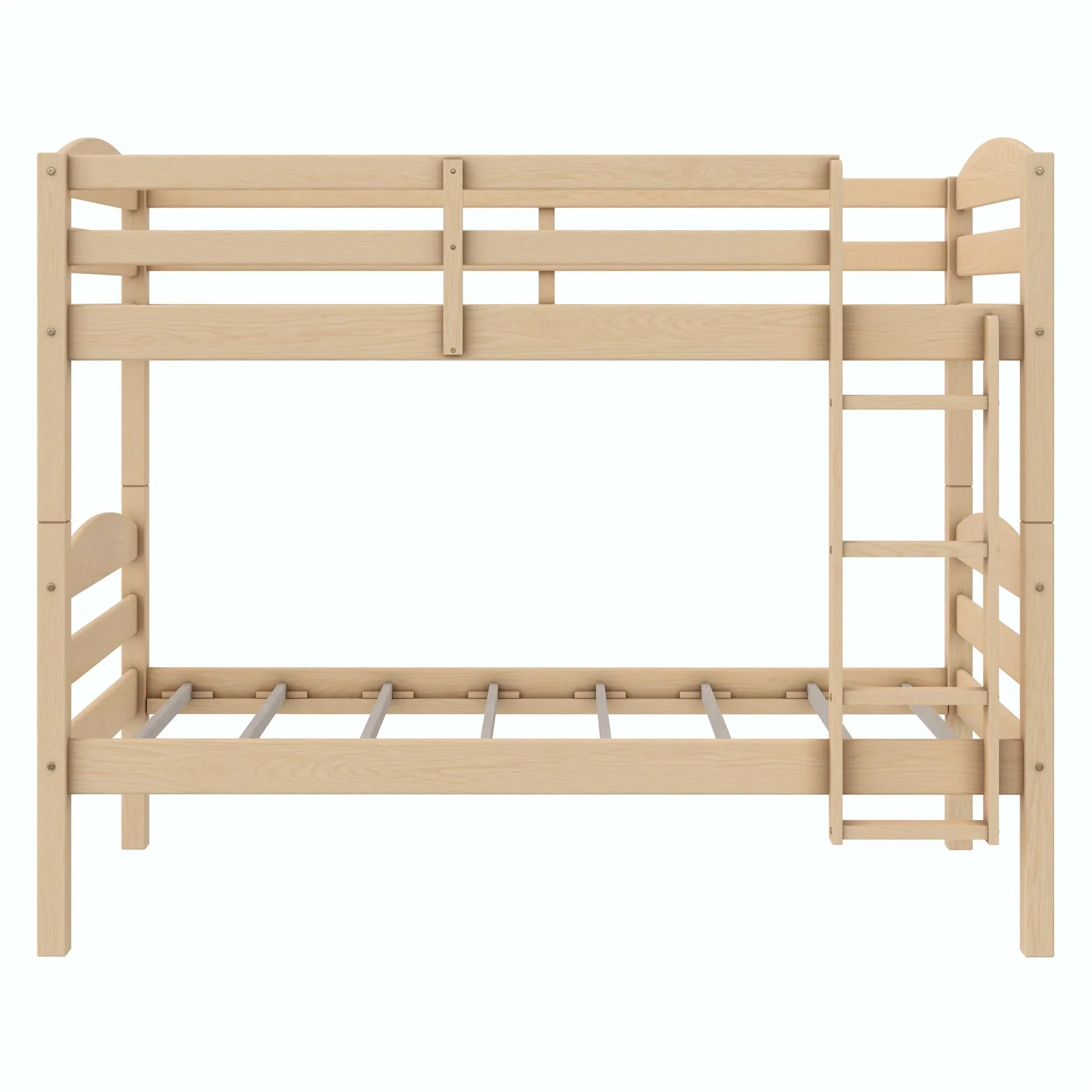Better Homes & Gardens Leighton Solid Wood Twin-over-Twin Convertible Bunk Bed, Vanilla