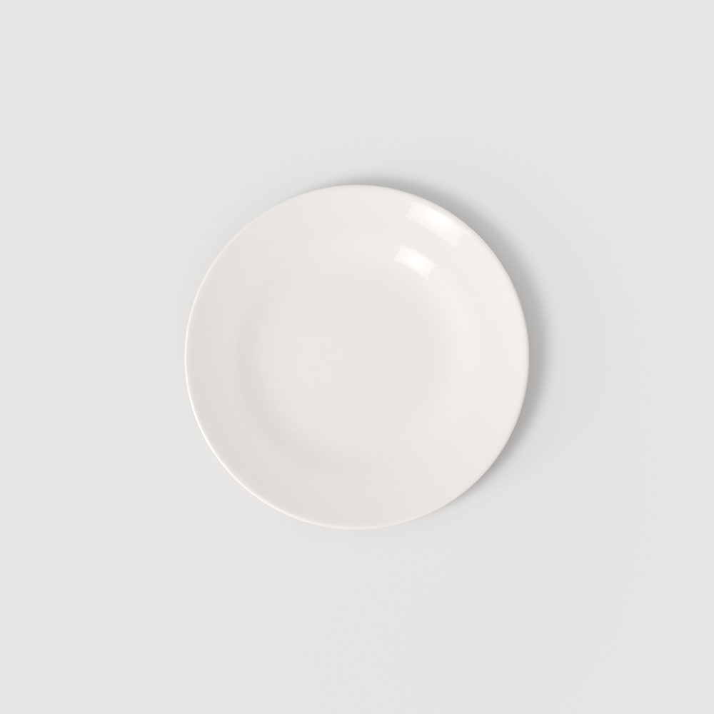 For Me Salad/ Dessert Plate - White, 8.5'', Premium Porcelain