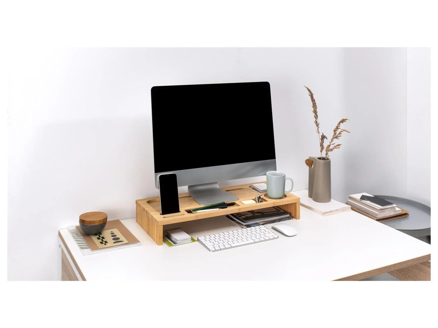 LIVARNO home Support d'ordinateur en bambou