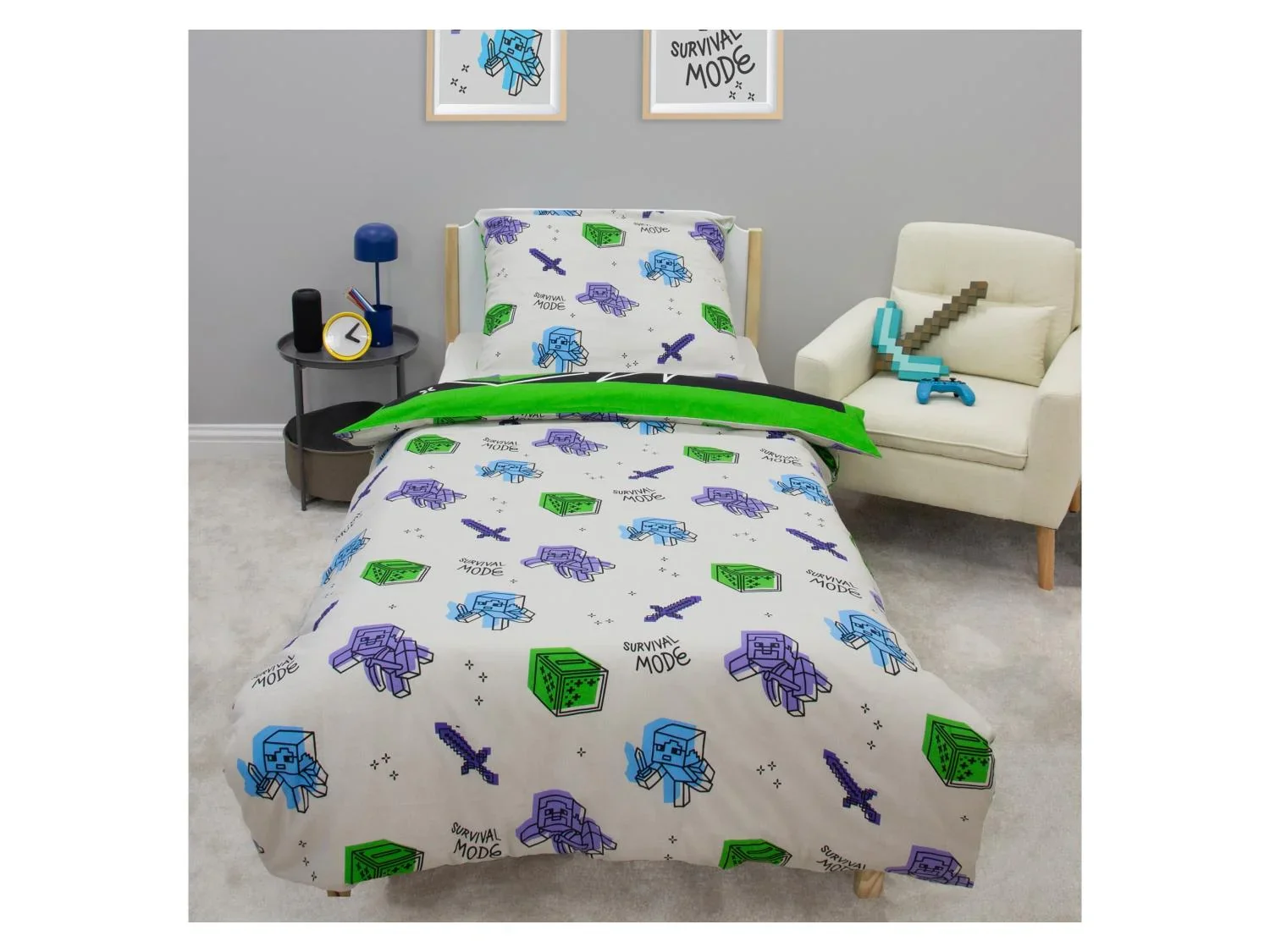 Parure de lit enfant rversible, 140 x 200 cm