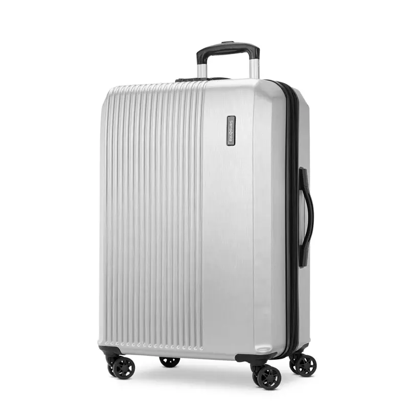 Aluminum Silver Alliance SE Large Spinner Checked Luggage | 0418-EWIDQ - SAMSONITE OUTLET