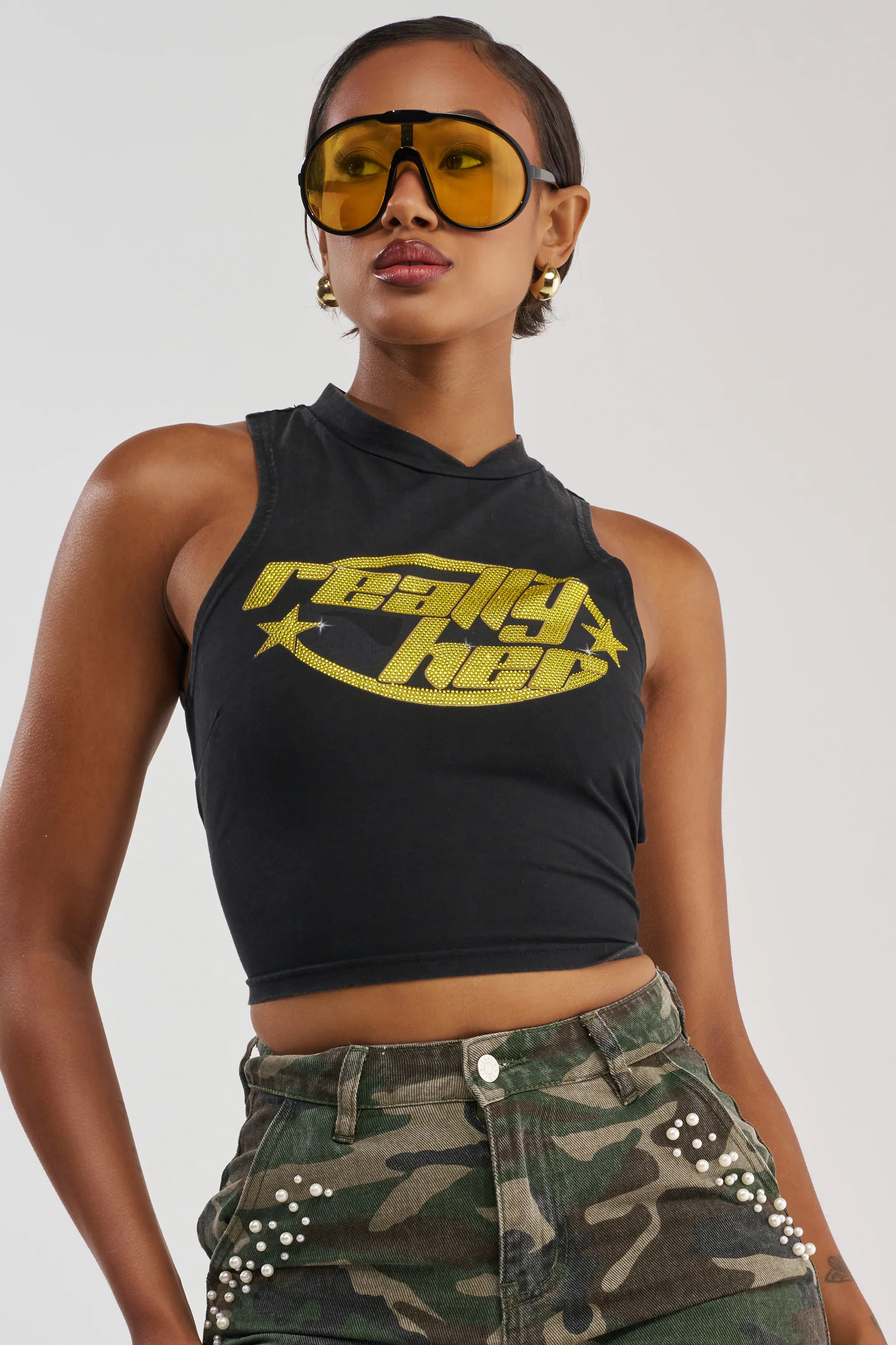 REALLY HER TIE-BACK TANK TOP - Akira Store