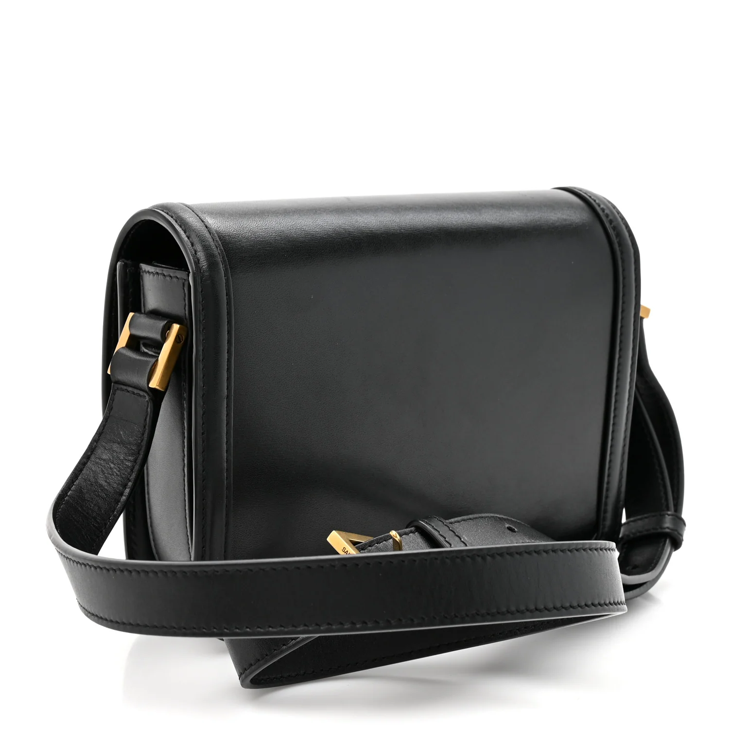Smooth Calfskin Small Solferino Satchel Black