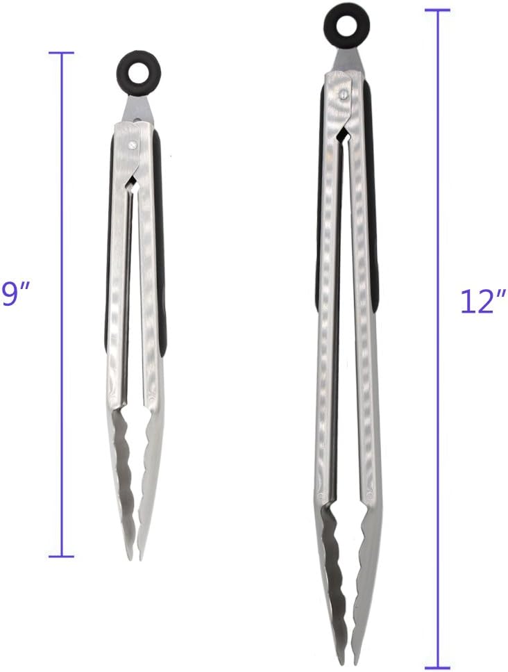 304 Stainless Steel Kitchen Cooking Tongs, 9