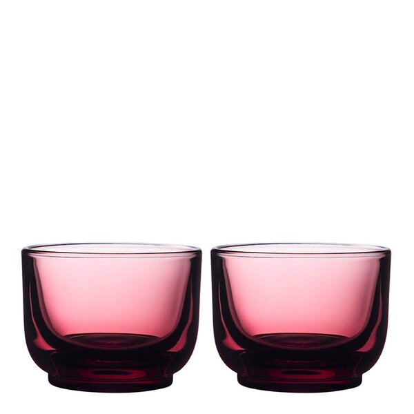 Pirch cortado glass 13 cl 2 stk Garnet