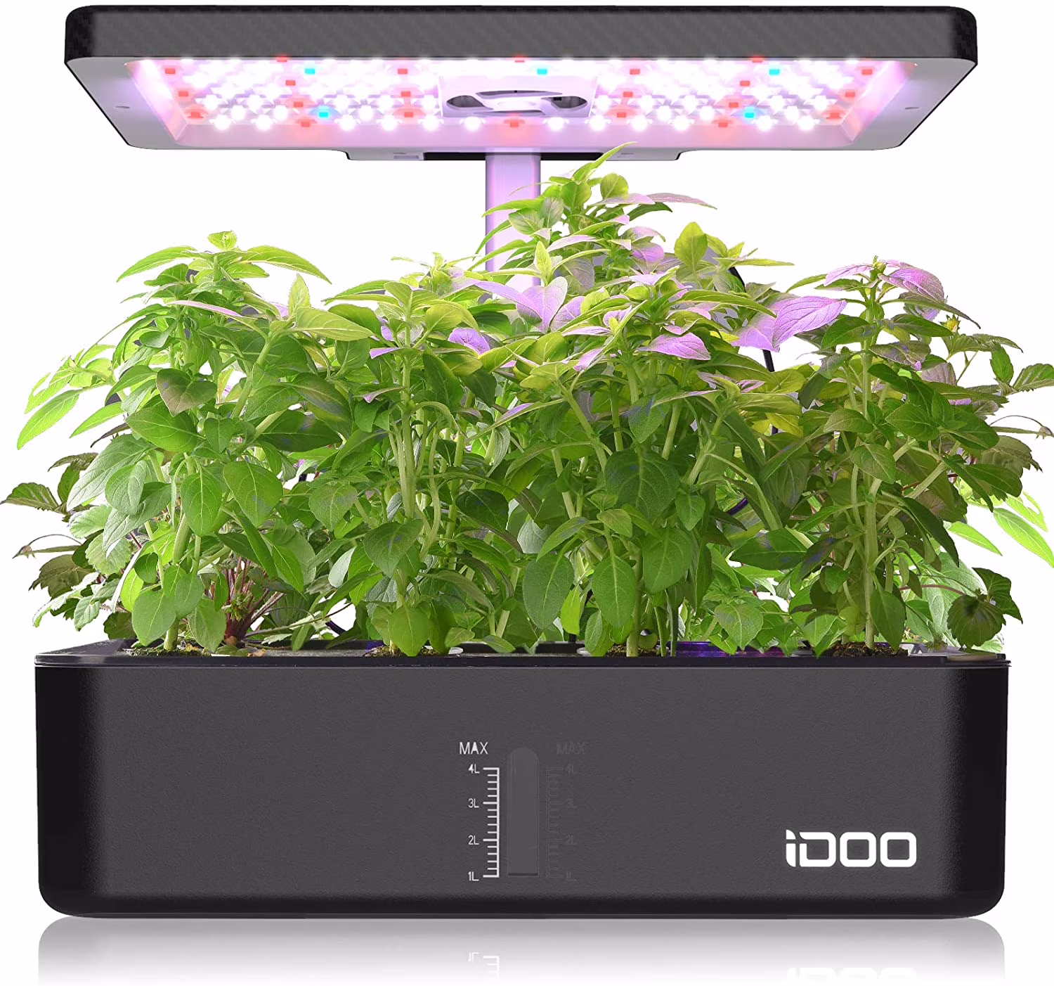 iDOO 12Pods Indoor Herb Garden Kit, Hydroponics Growing System with LED Grow Light