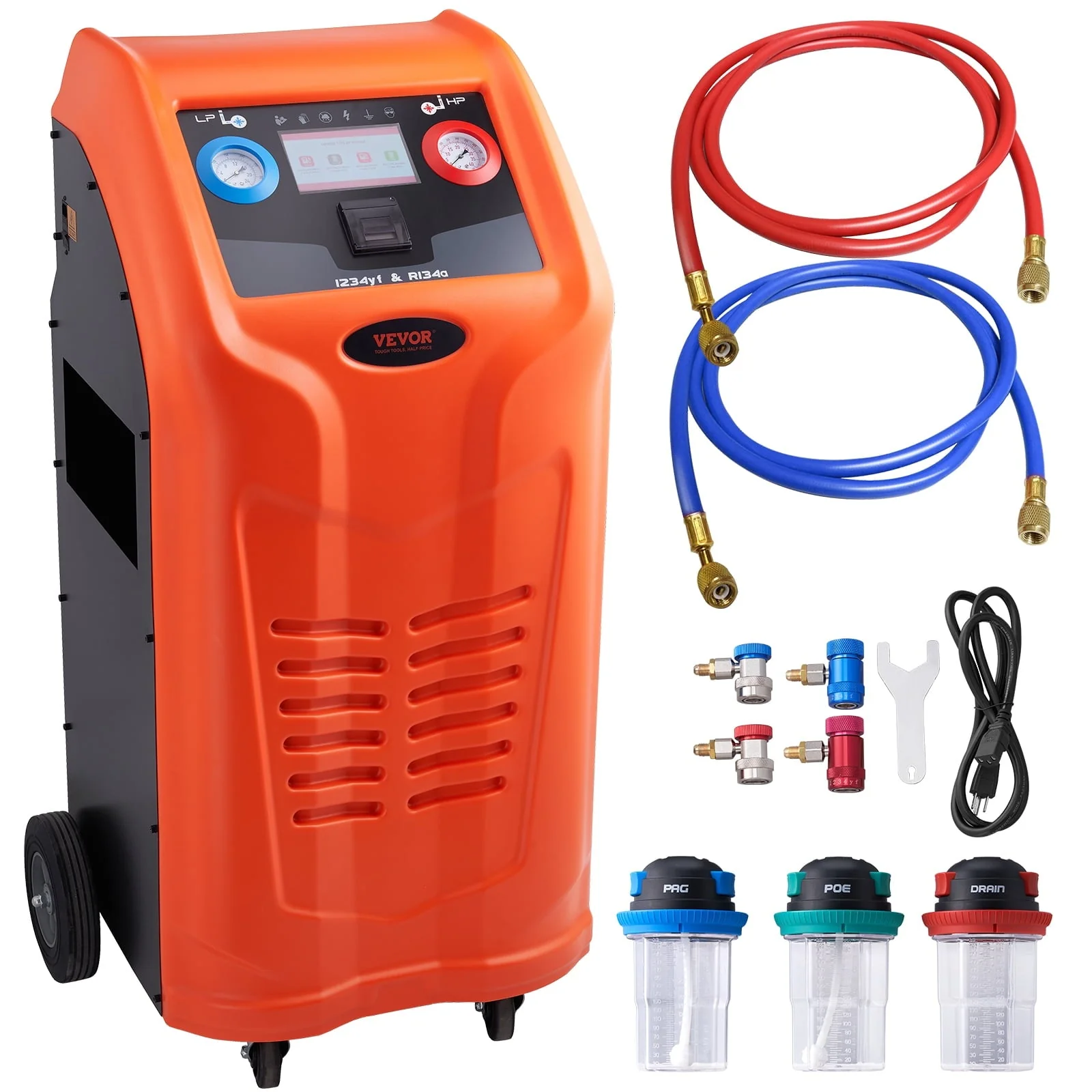 BENTISM Refrigerant Recovery Recharge Machine Fully Automatic for R134a & R1234yf