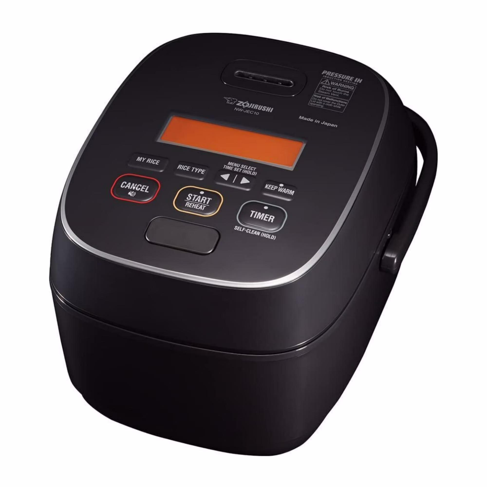NW-JEC10BA 5.5-Cup Capacity Pressure Induction Heating Rice Cooker and Warmer (Black)(Black)