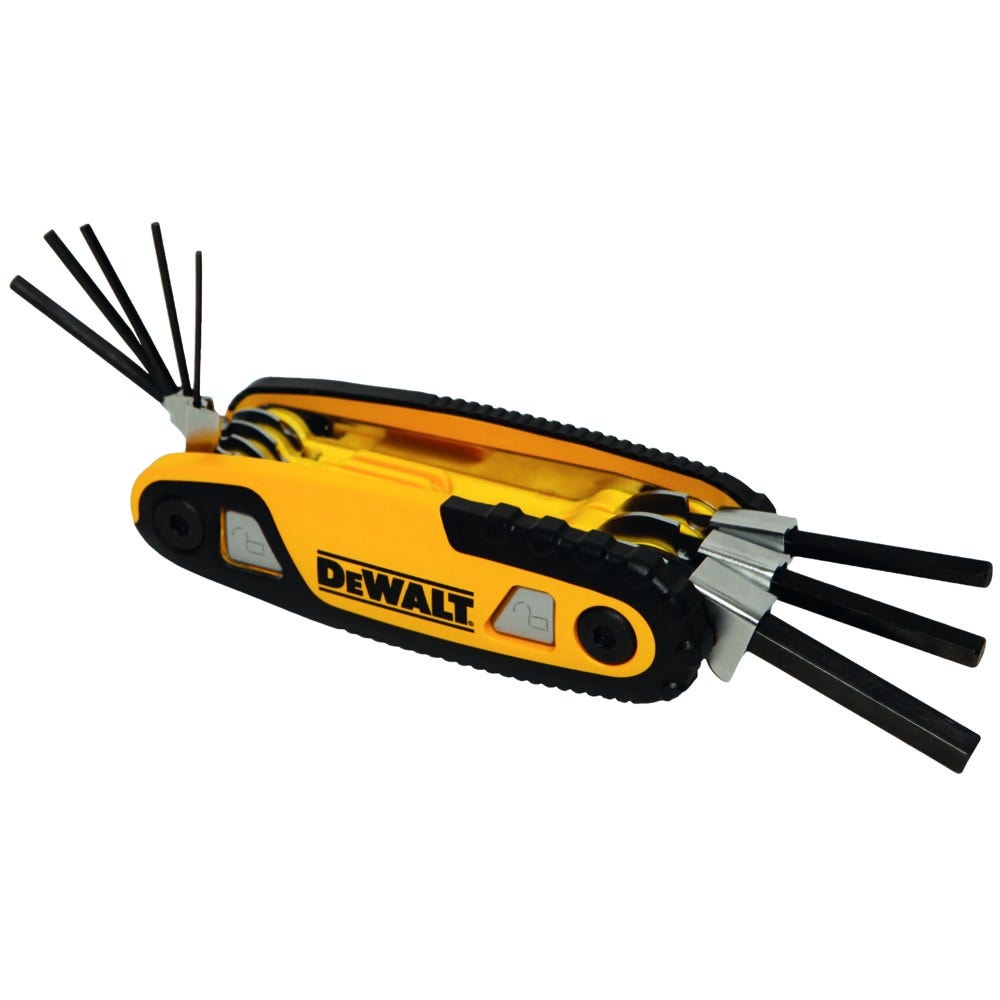 Jeu de 8 clés hexagonales métriques pliantes DEWALT DWHT70263M