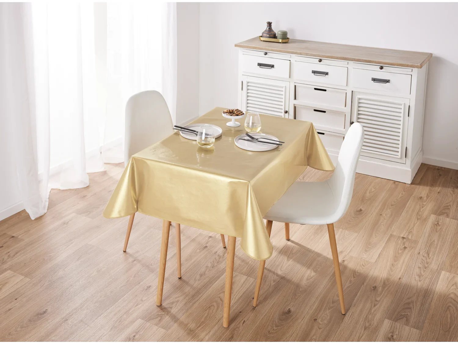 LIVARNO home Nappe en toile cire festive
