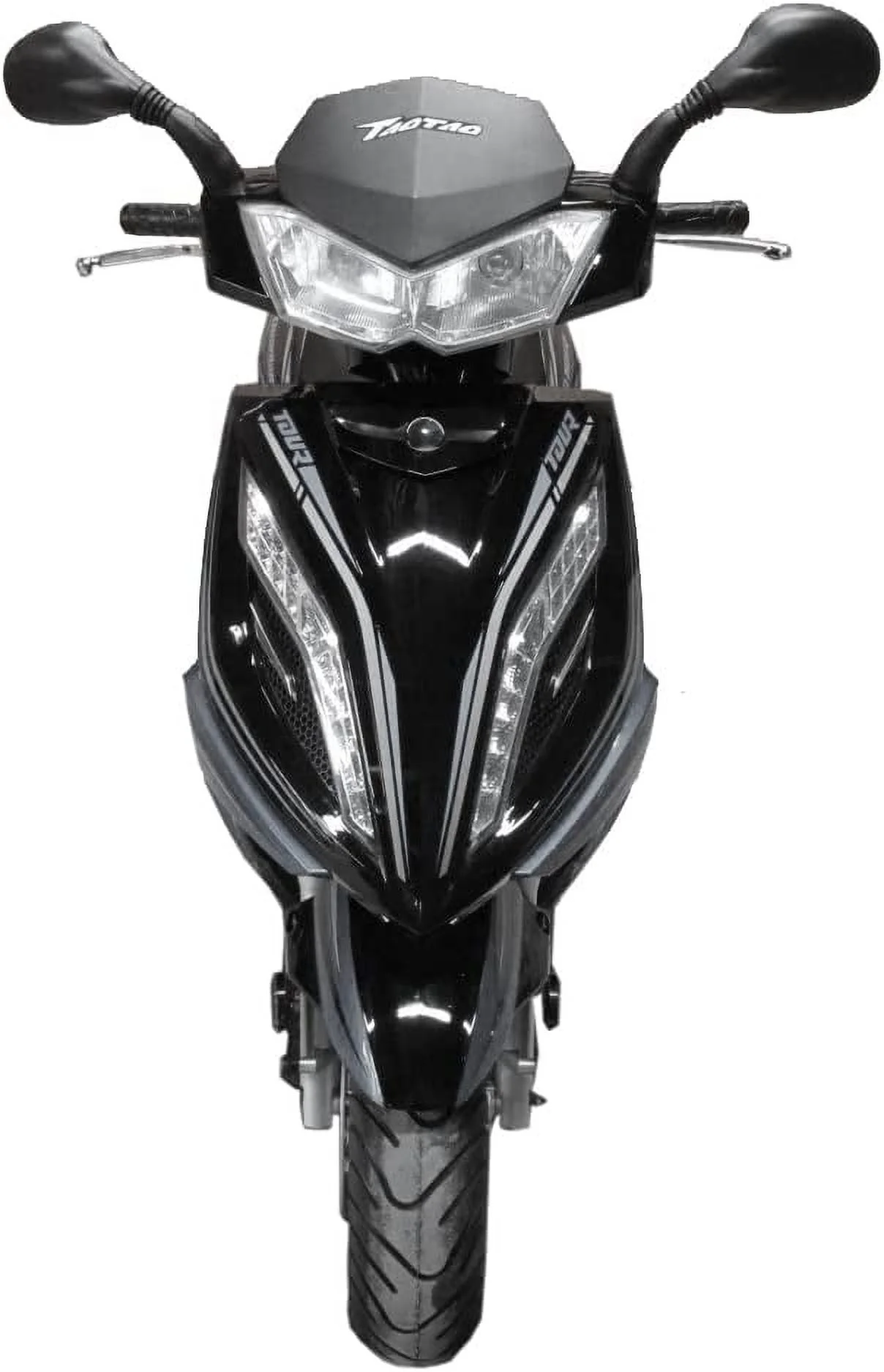New Quantum 150 TITAN 150 Gas Scooter Fully Automatic Upgraded 150cc CVT transmission for Adults and youth Sporty Blue(Blue) - Image 3