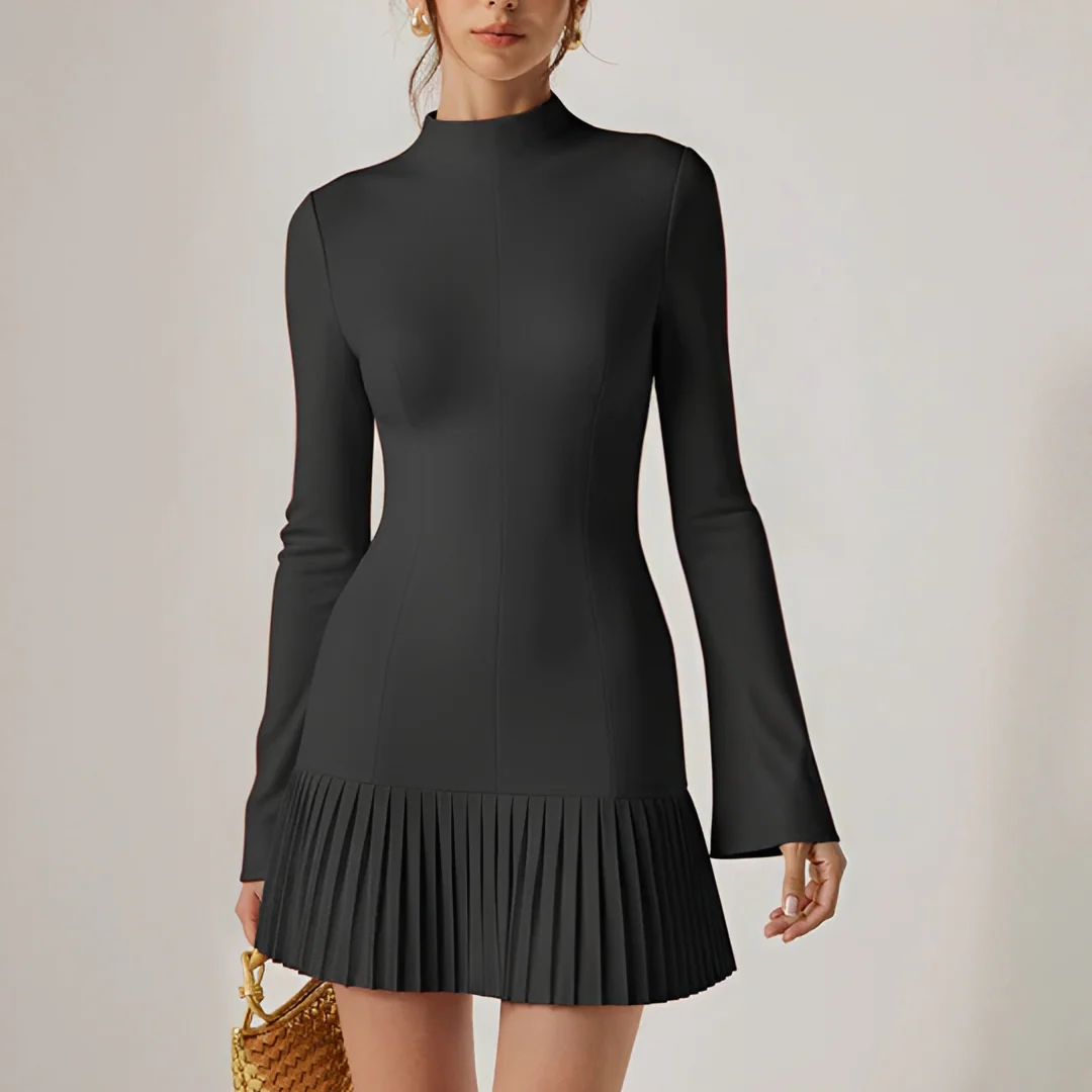 Elva - Robe Courte Plissée Élégante