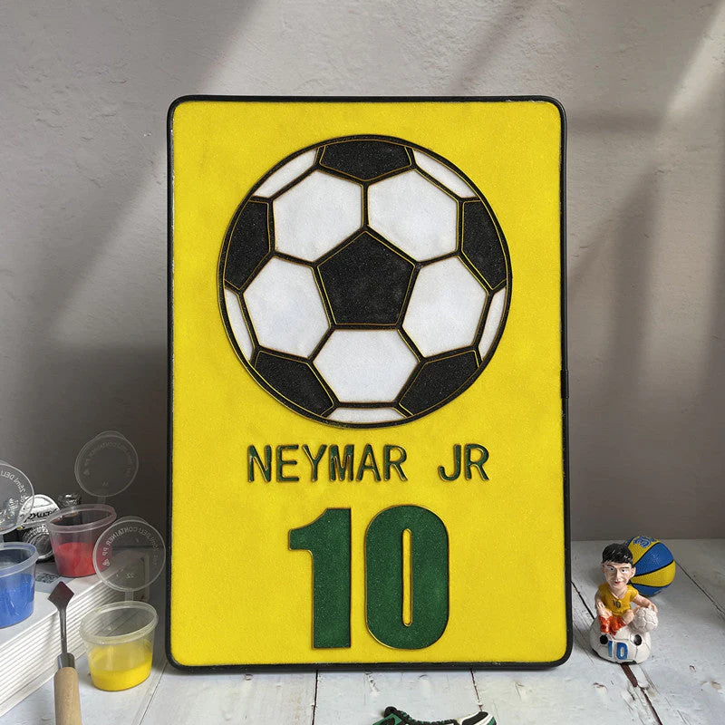 Football,Beginner Cloisonné Enamel DIY Kit, with Tutorial& All Tools