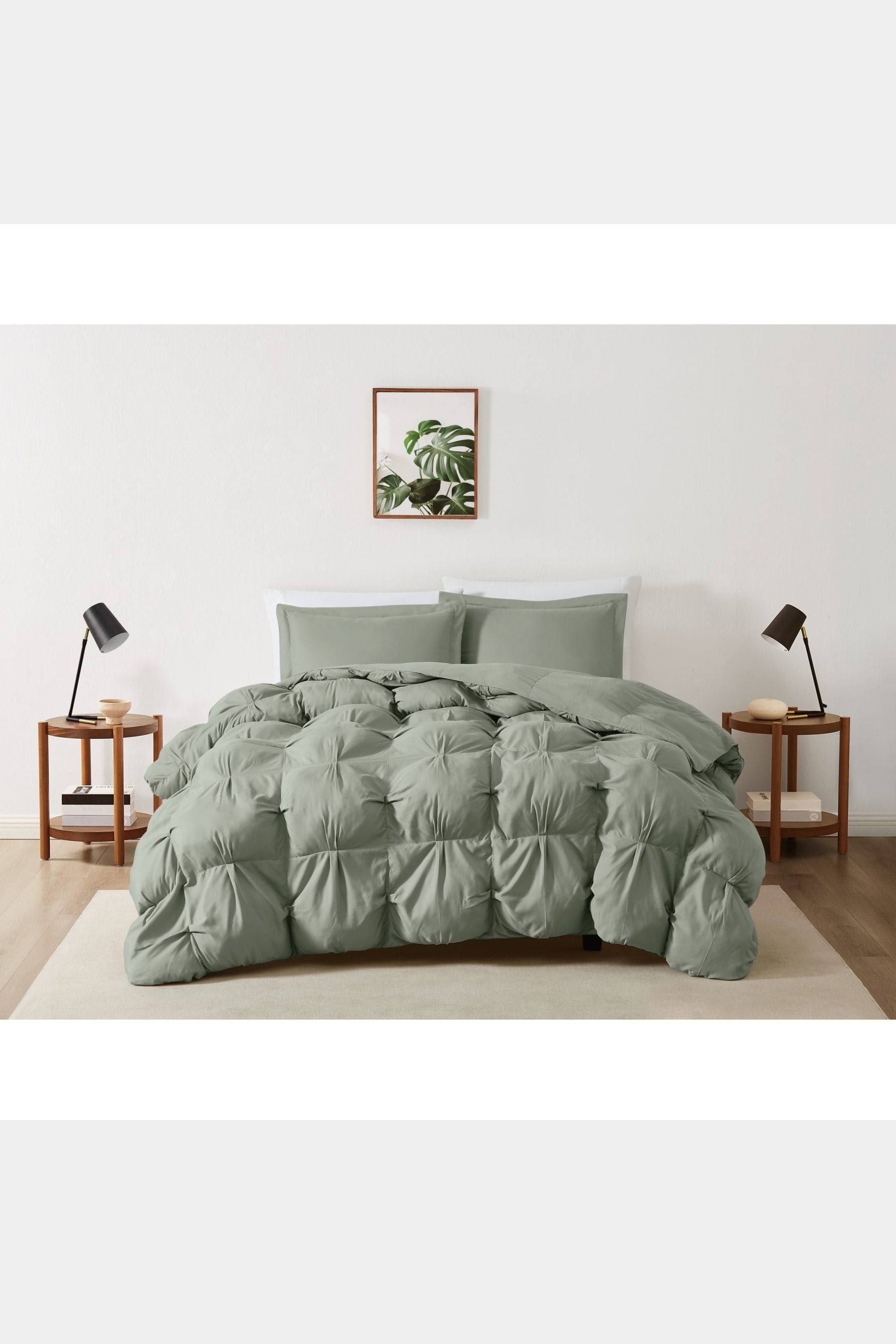 Truly Soft Cloud Puffer Comforter Set - Beige - Full/Queen