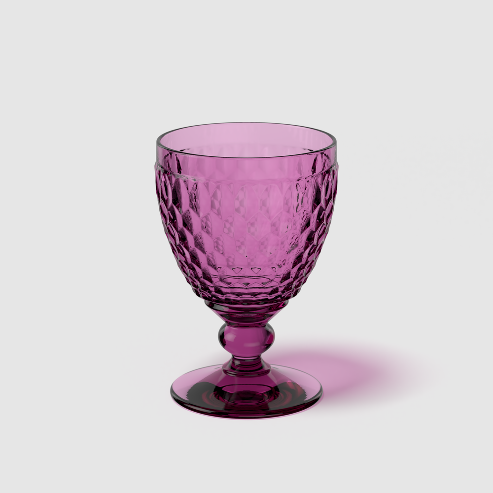 Boston Red wine glass - Purple, 6.8 oz, crystal glass
