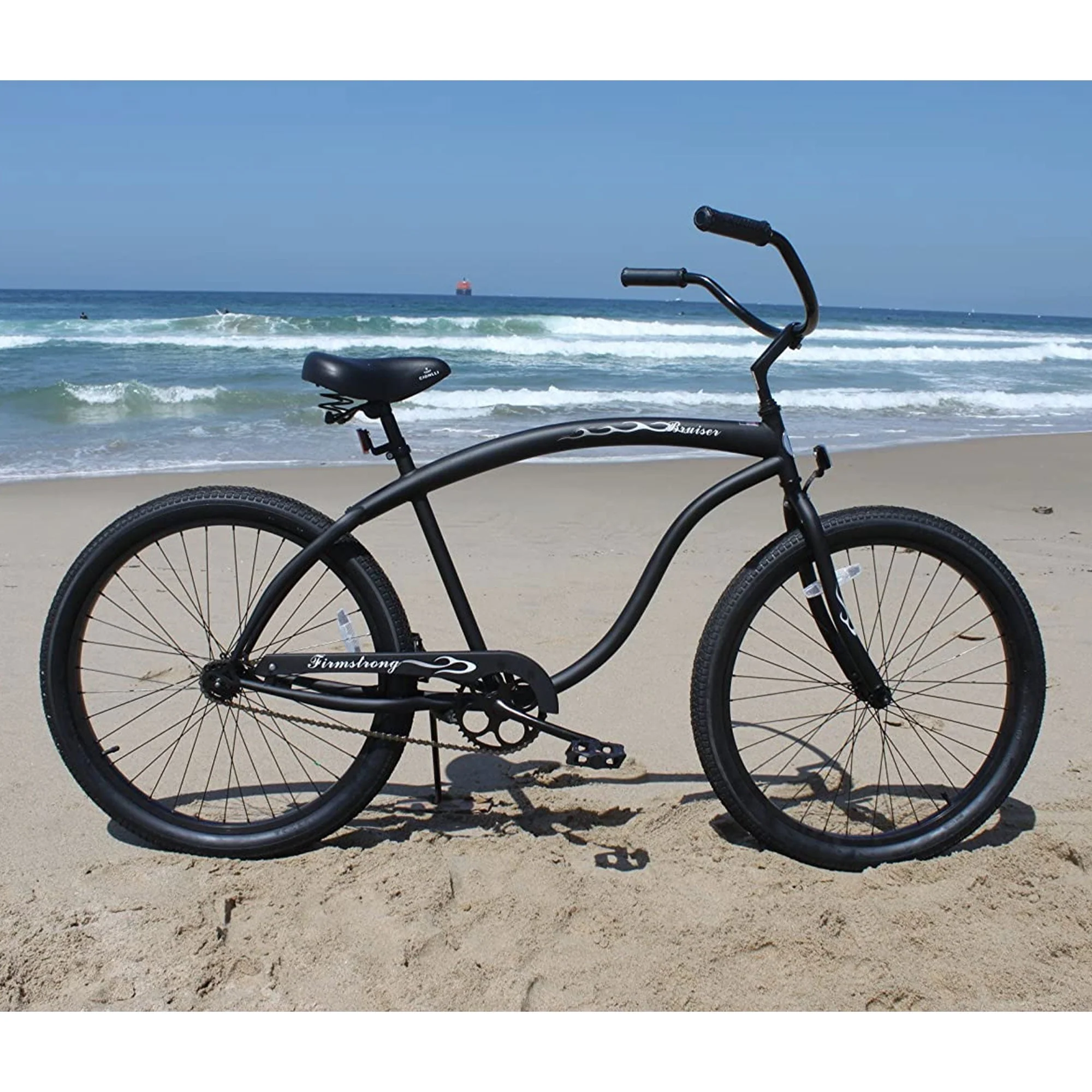 Firmstrong Bruiser Single Speed Men'S 26 in Beach Cruiser Bike, Black