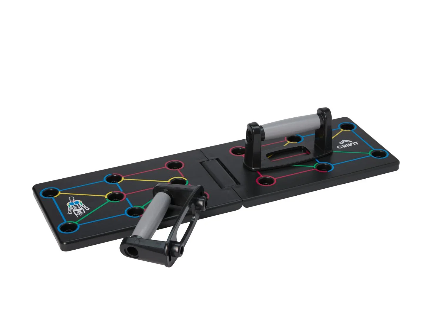 CRIVIT Planche  pompes ou set dhaltres courts ou kettlebell