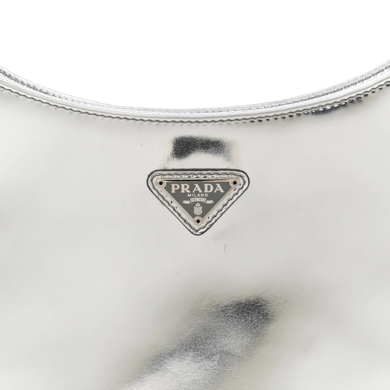 Spazzolato Cleo Shoulder Bag Argento