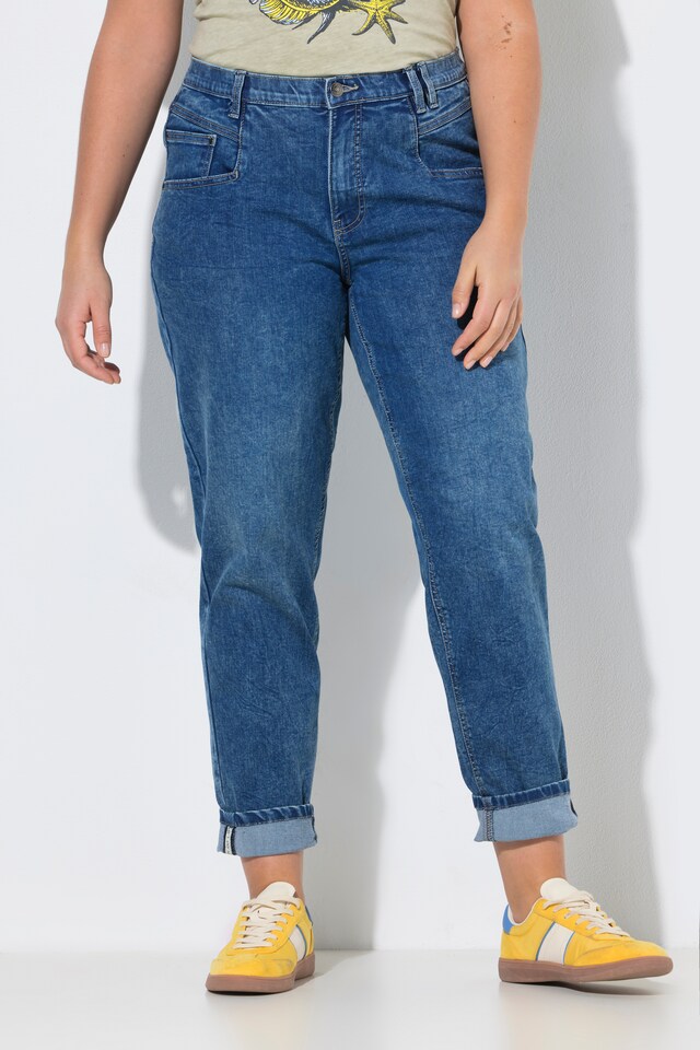 Wide-leg 5-pocket Carrot Jeans
