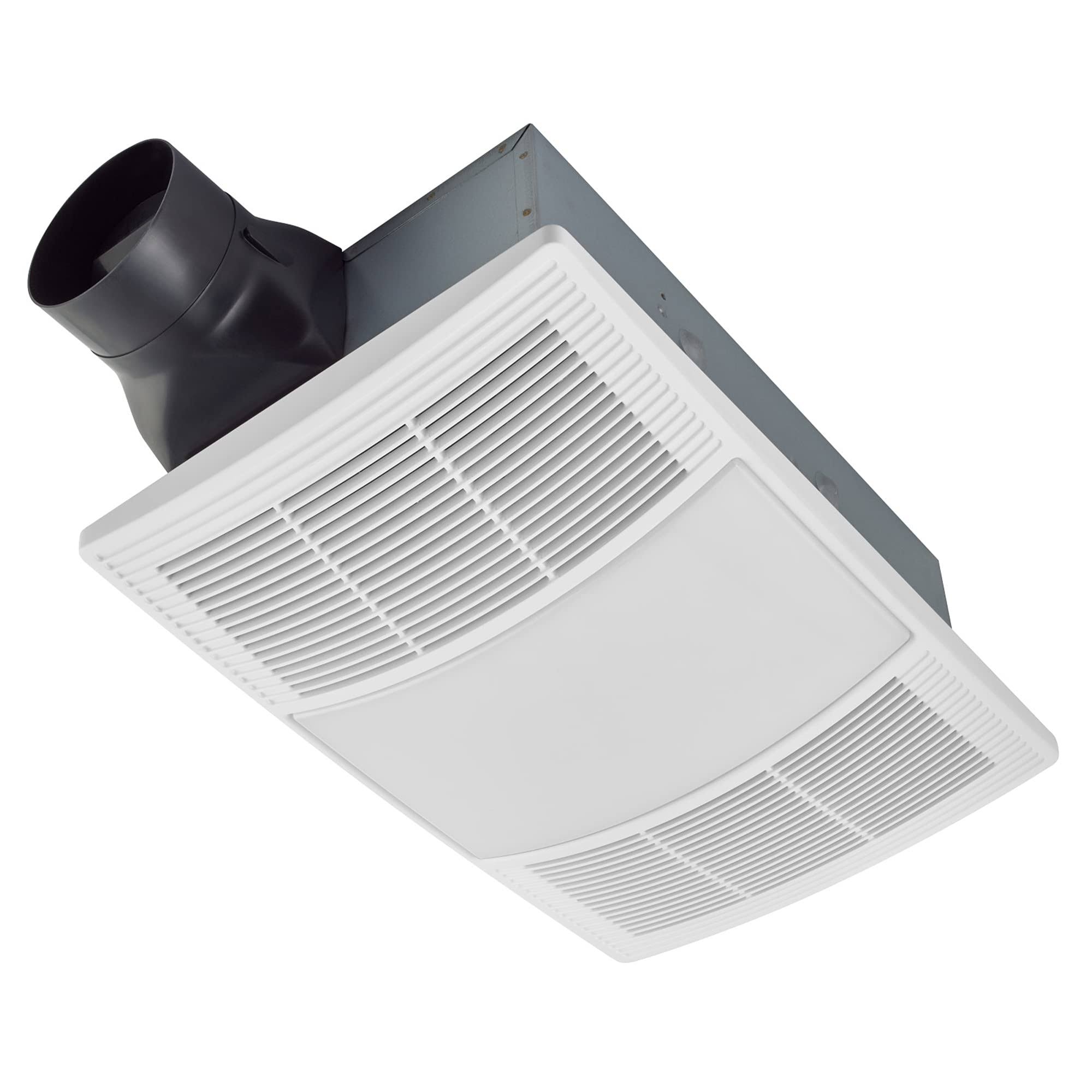 Broan Powerheat 110 CFM 2.0 Sones Heater Exhaust Fan with CCT LED Lighting
