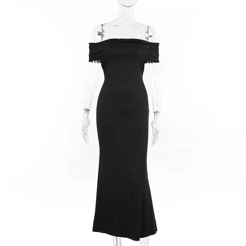 Robe maxi dos nu sans bretelles pour femmes