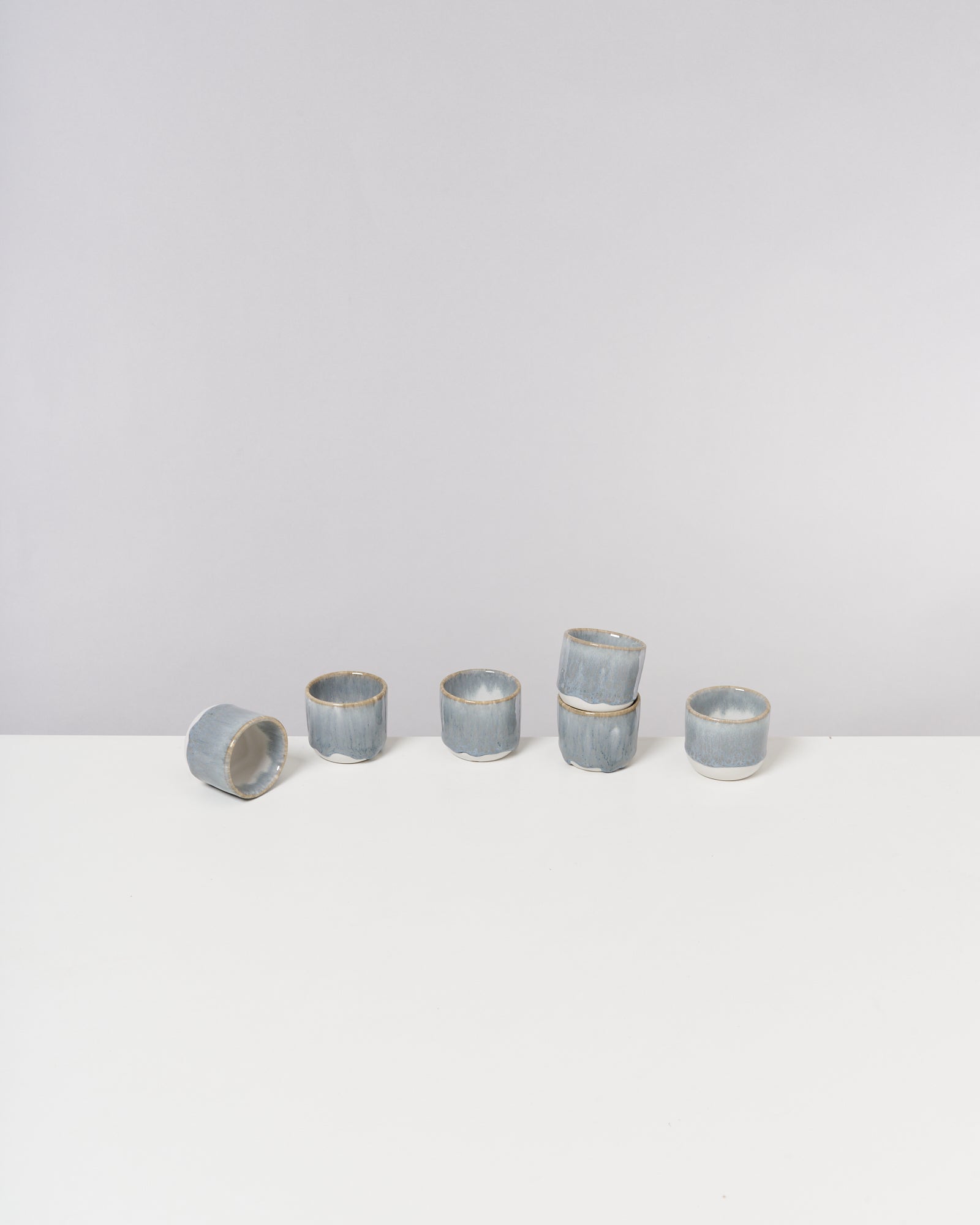 COIMBRA ESPRESSOBECHER GRAUBLAU 6ER-SET