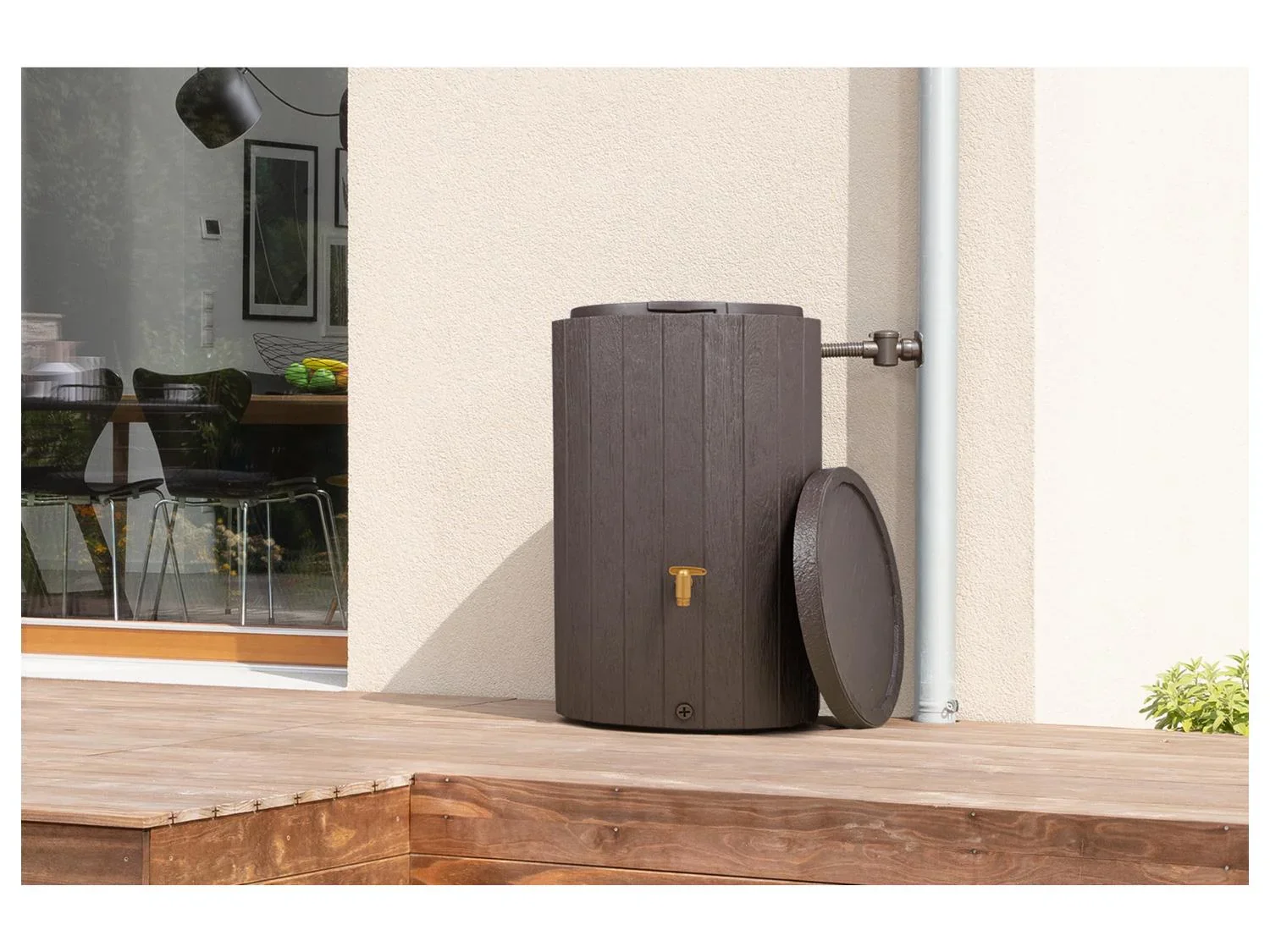 4rain Rcuprateur eau de pluie, Madera, 220 L