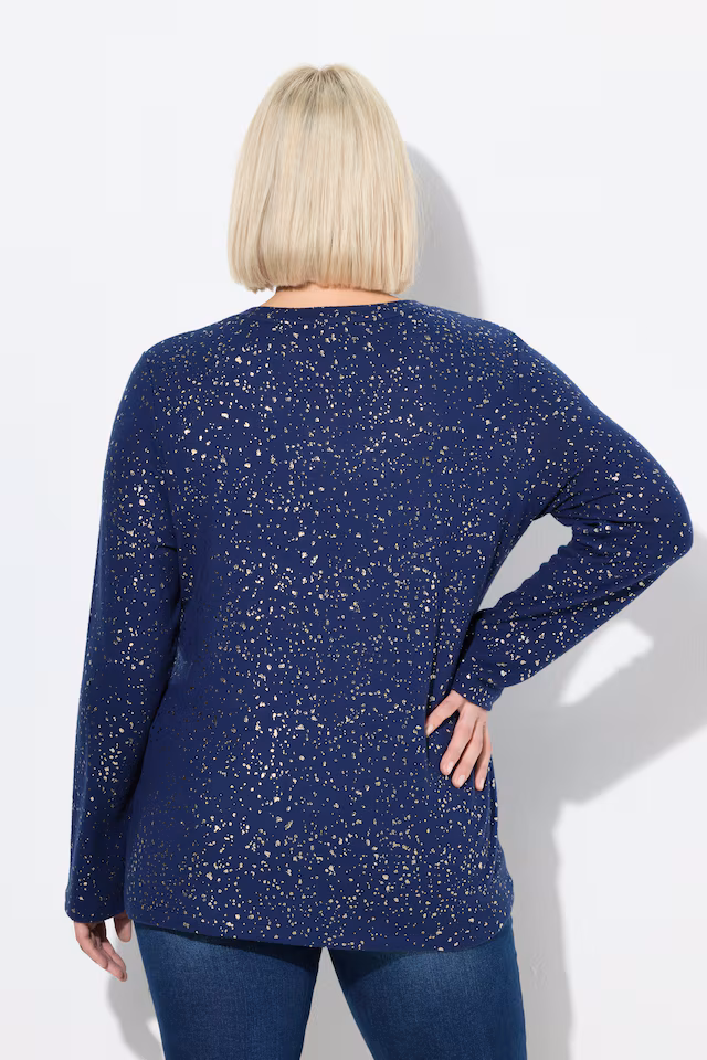 Metallic Snowflake Sweatshirt