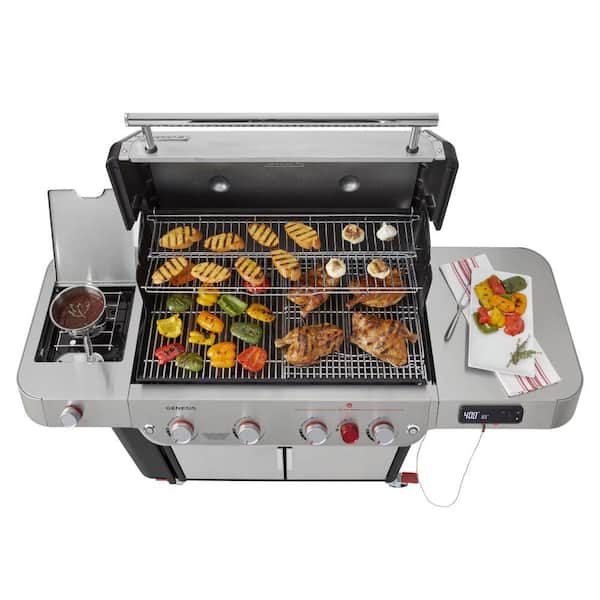 Genesis SPX-435 4-Burner Natural Smart Gas Grill in Stainless Steel with Side Burner - Image 2