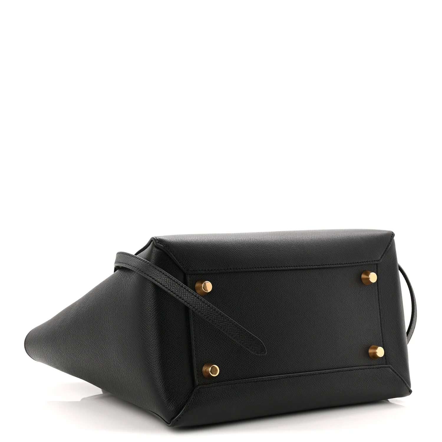 Grained Calfskin Mini Belt Bag Black