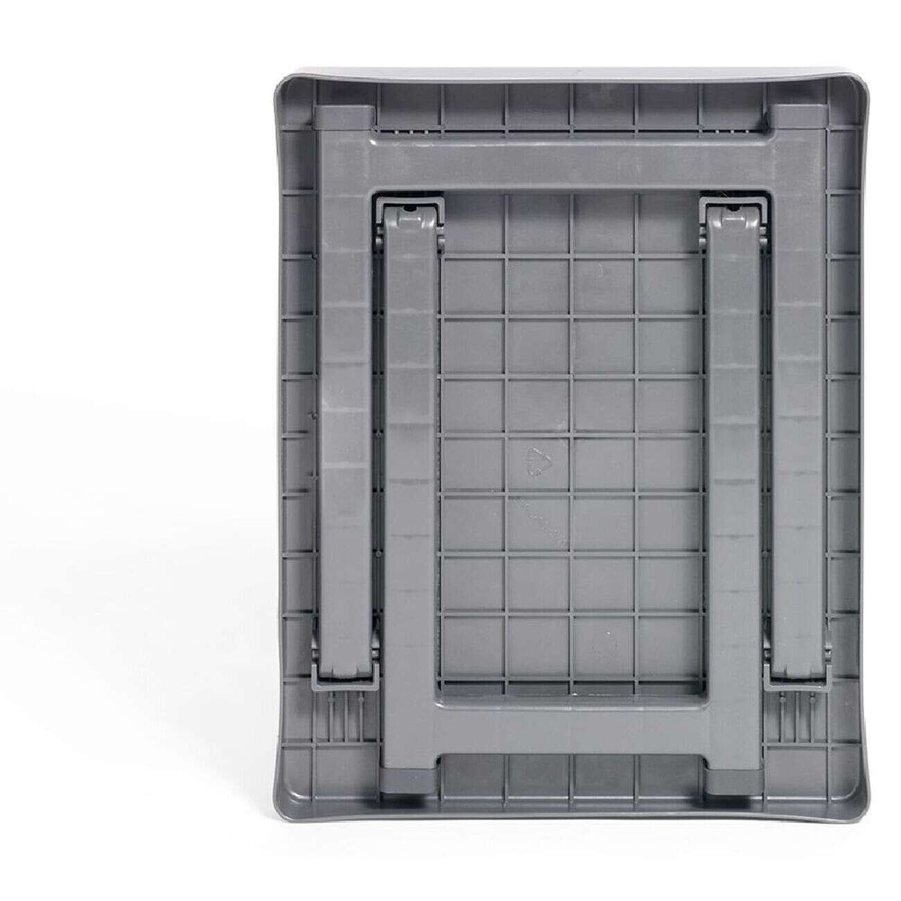 Table basse de camping plastique gris 40xH37x50cm