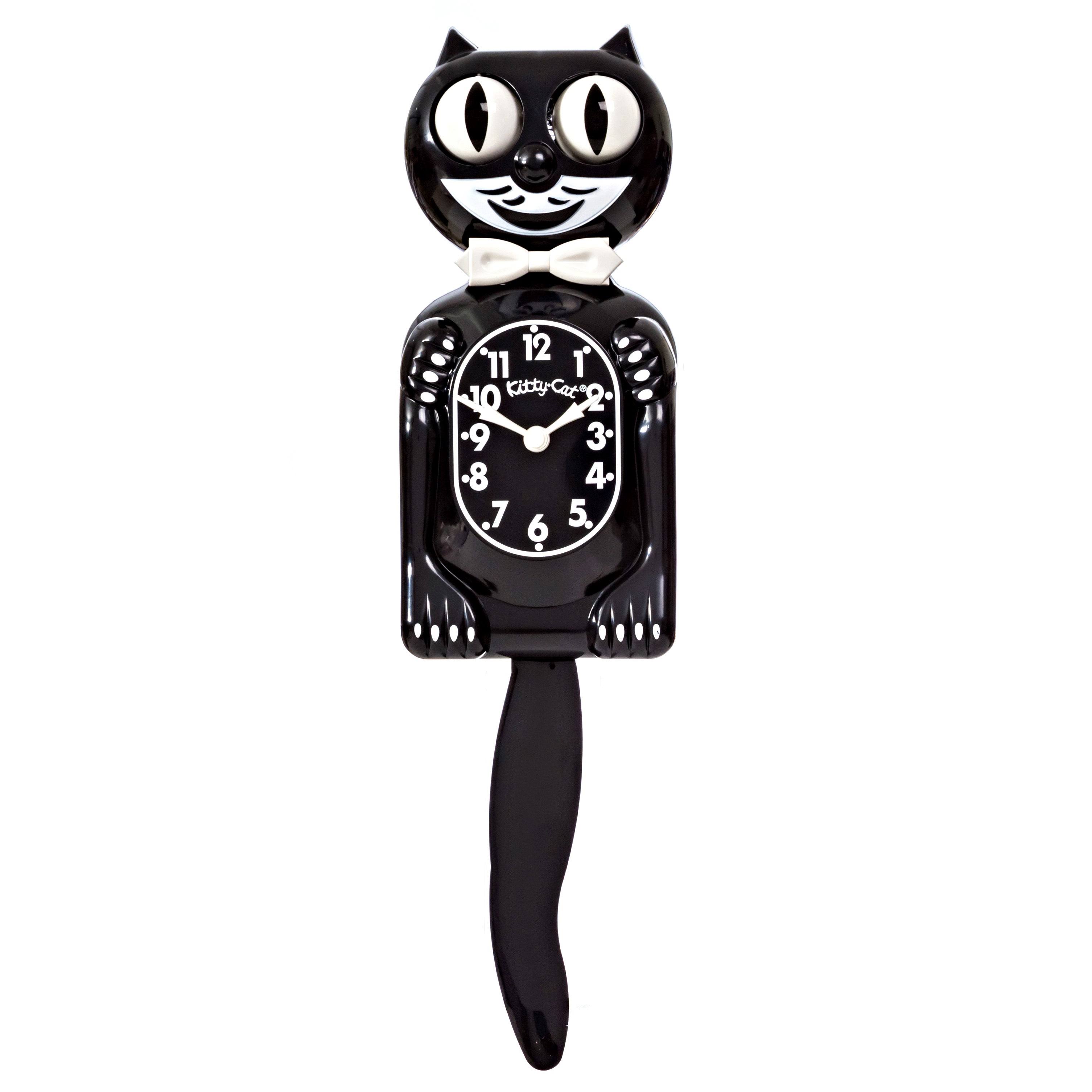Kit Cat Clock - 3/4 Black