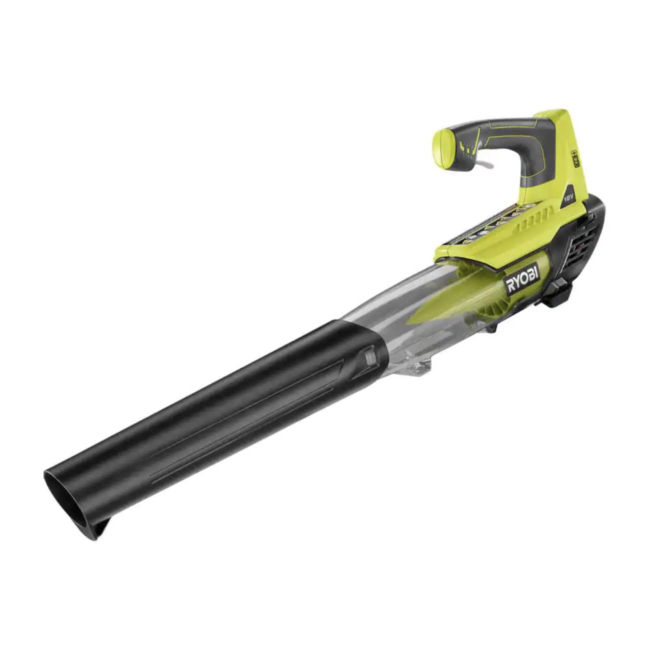 Ryobi One+ 18V 100 MPH 280 CFM Cordless Battery Variable-Speed Jet Fan Leaf Blower (Tool Only)