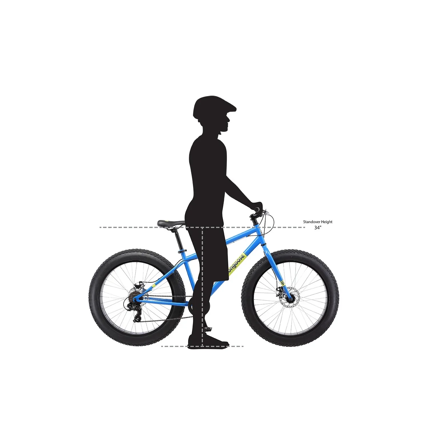 Mongoose Dolomite Adul Fat Tire Mountain Bike, 26-Inch Wheels, Light Blue