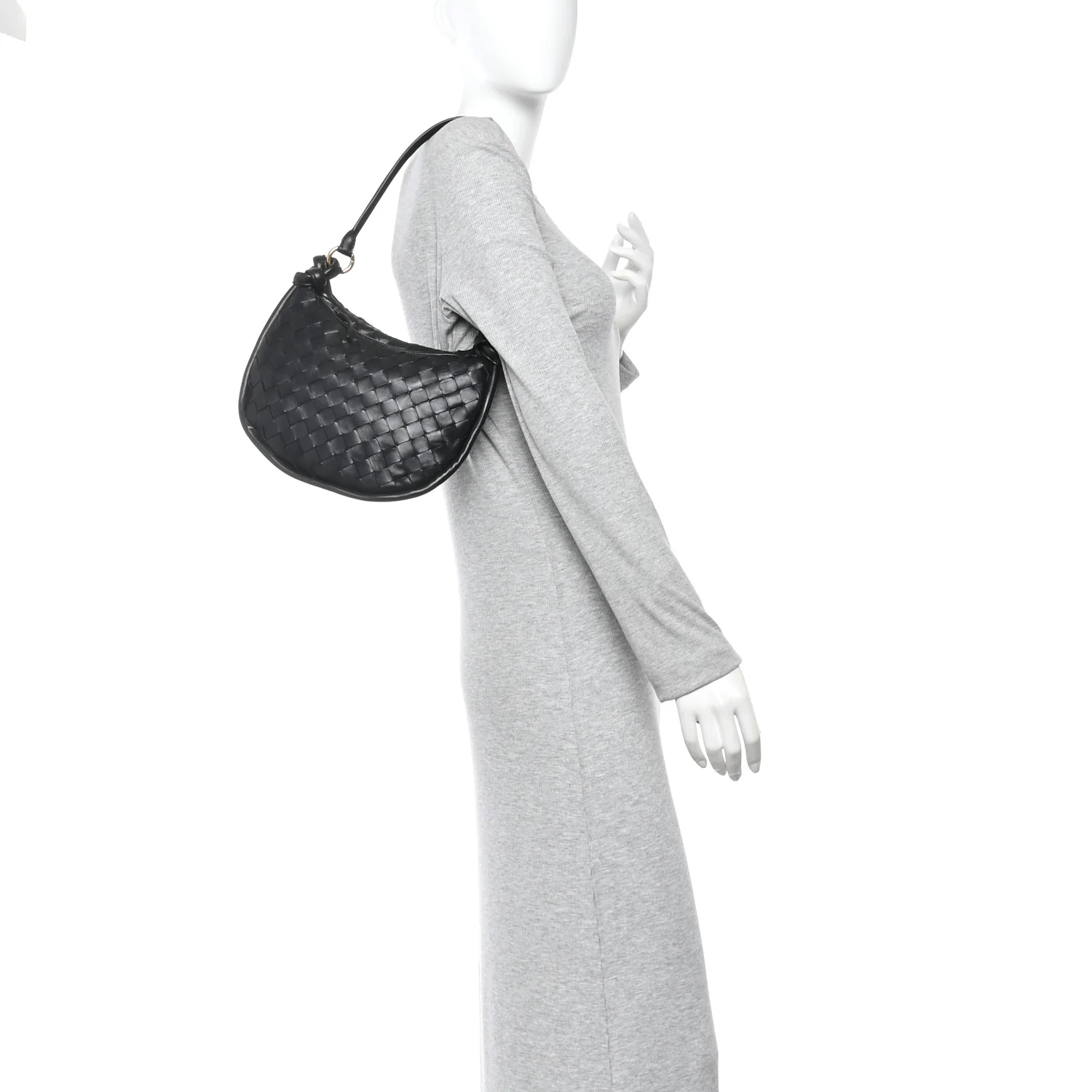Nappa Intrecciato Small Gemelli Black