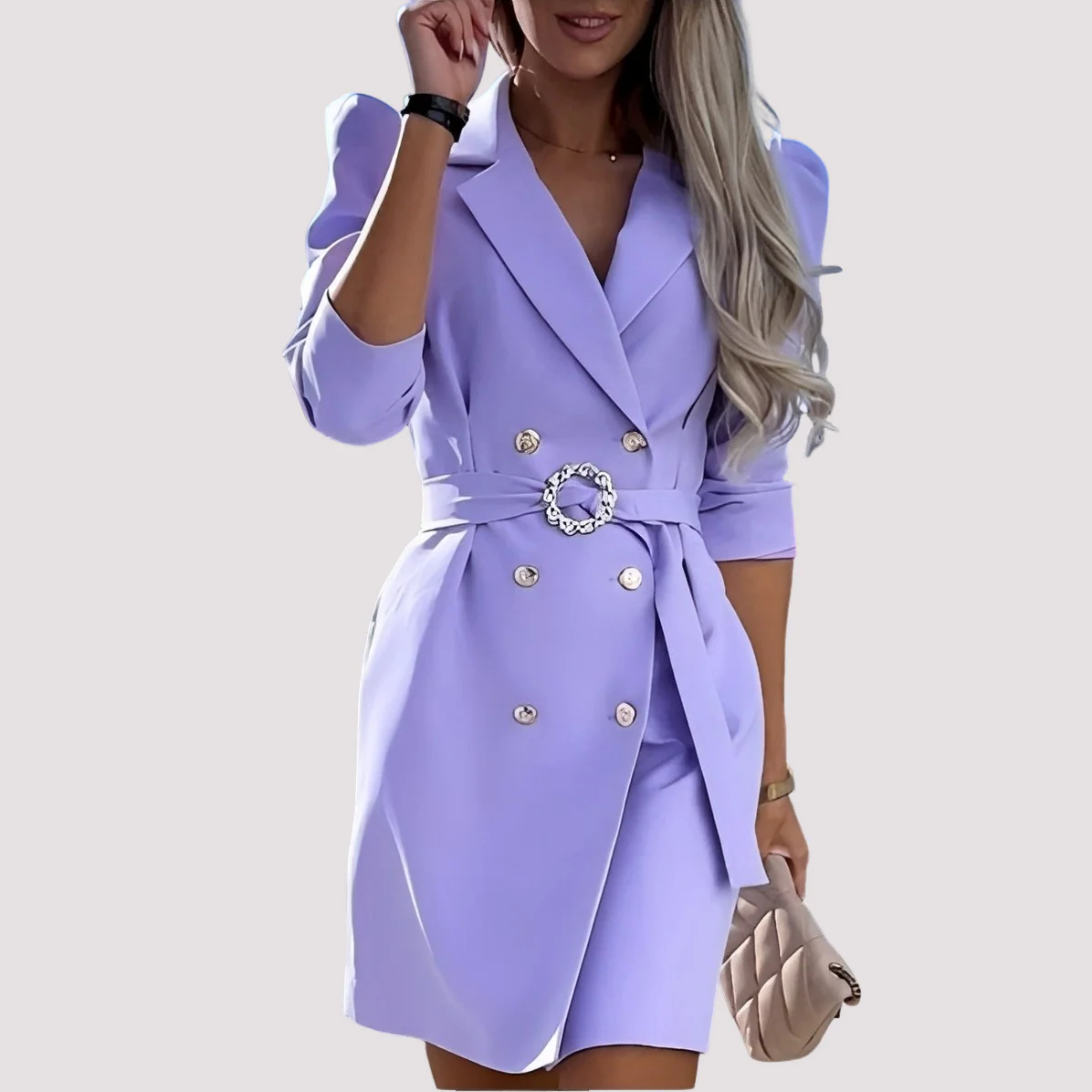 Maisie - Robe blazer formelle avec ceinture