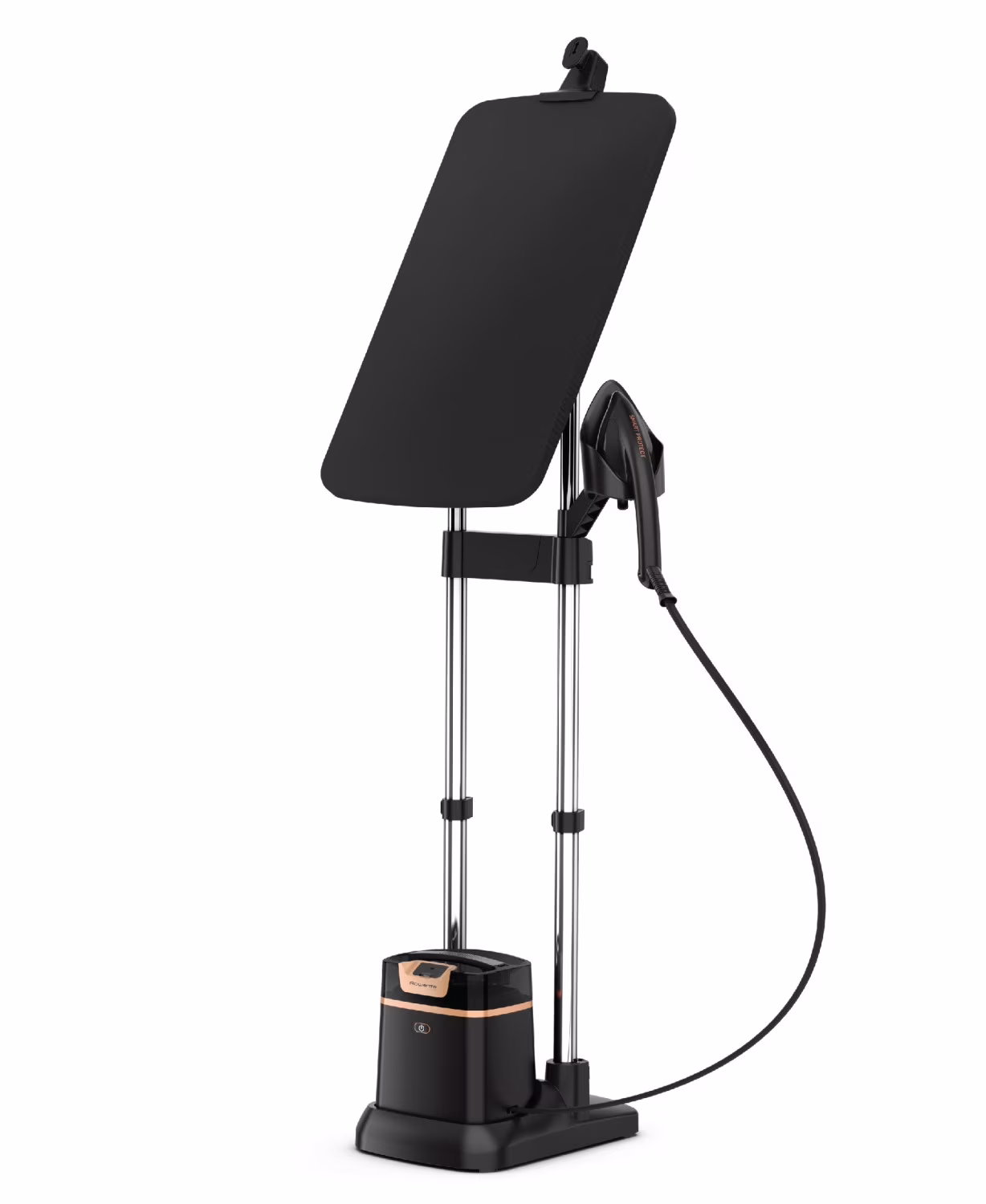 IXEO Full Size Steamer for Clothes with Ironing Board, Garment Steamer, 65 Inch, 1500 Watts, Portable, QR1410(Black Gold)