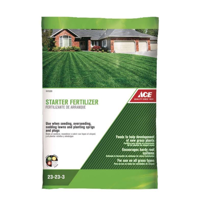 Ace 23-23-3 Starter Lawn Fertilizer for All Grasses 2500 Sq ft