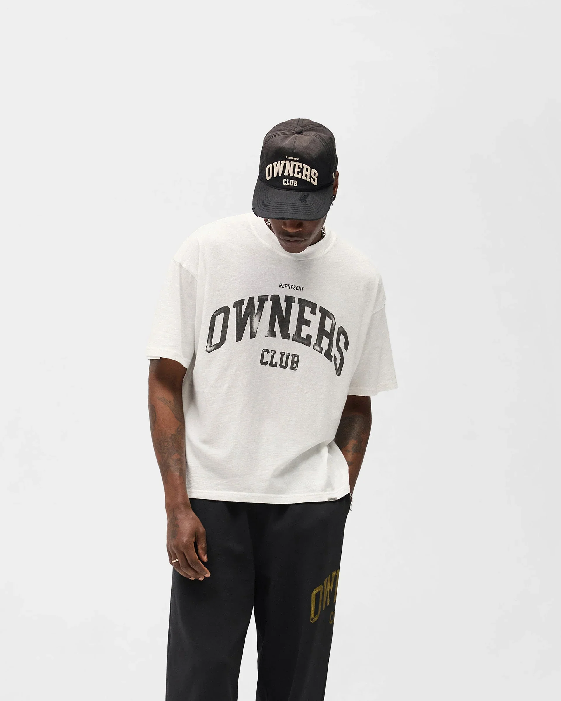 Represent Owners Club T-Shirt - Flat White