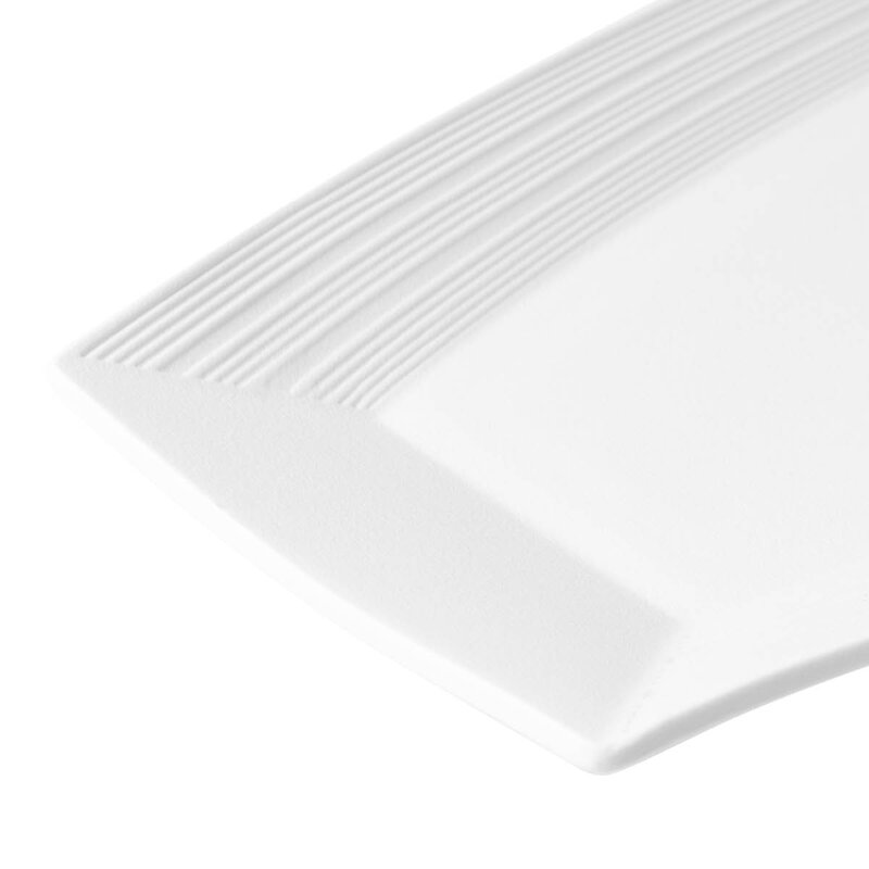 Zakir serveringsfat 55,5x17,5 cm hvit