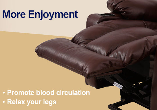 Fauteuil releveur Soulout marron pour personnes âgées
