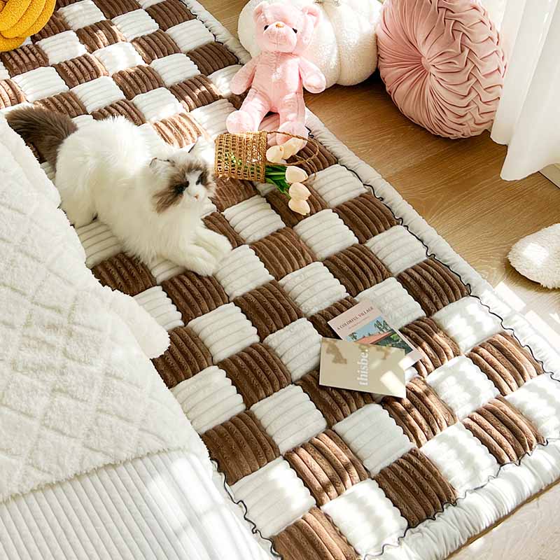 Garden Chic Cotton One-Piece Pet Friendly Protective Couch Cover