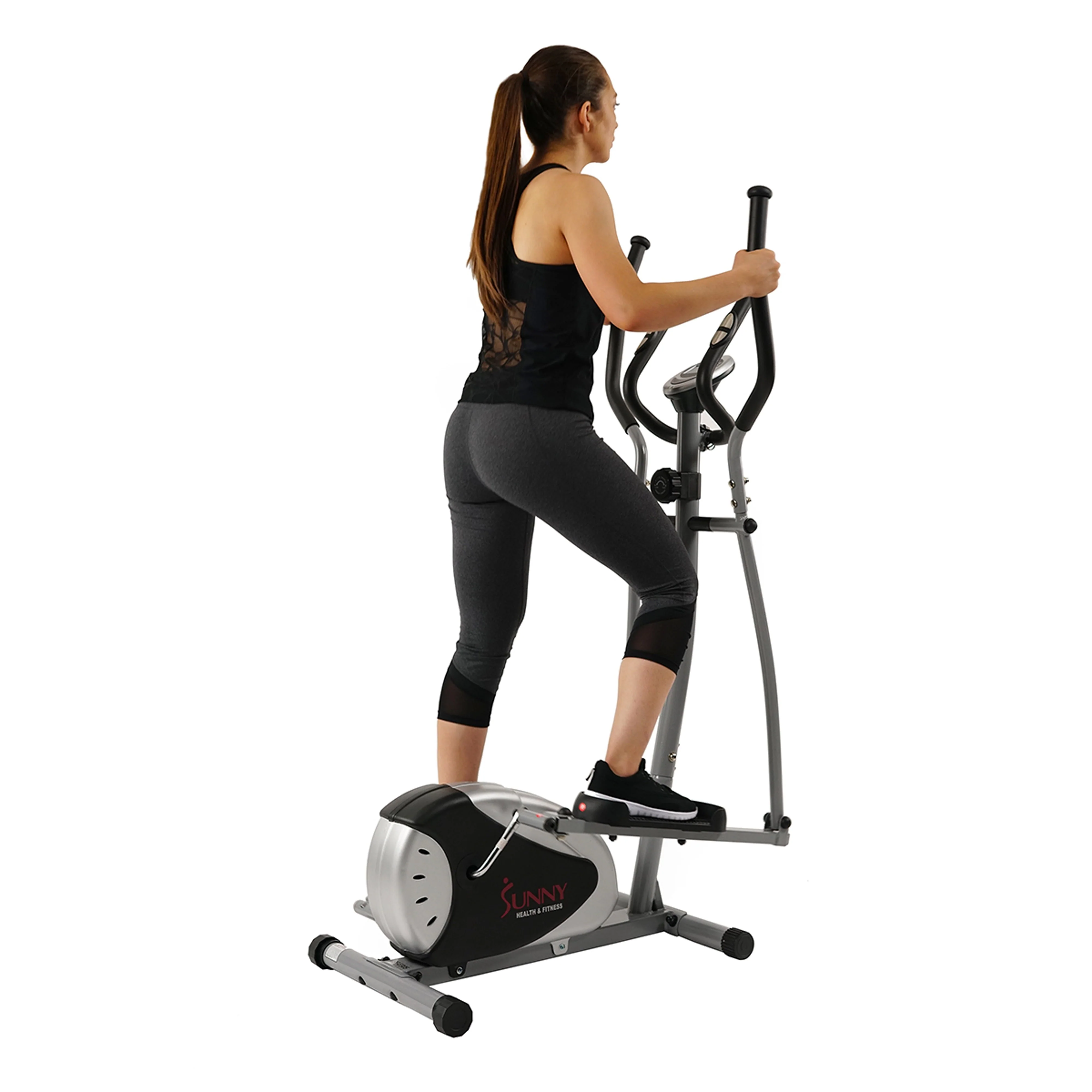 SF E905 Magnetic Elliptical Bike Elliptical Machine w/ LCD Monitor and Heart Rate Monitoring Image 4