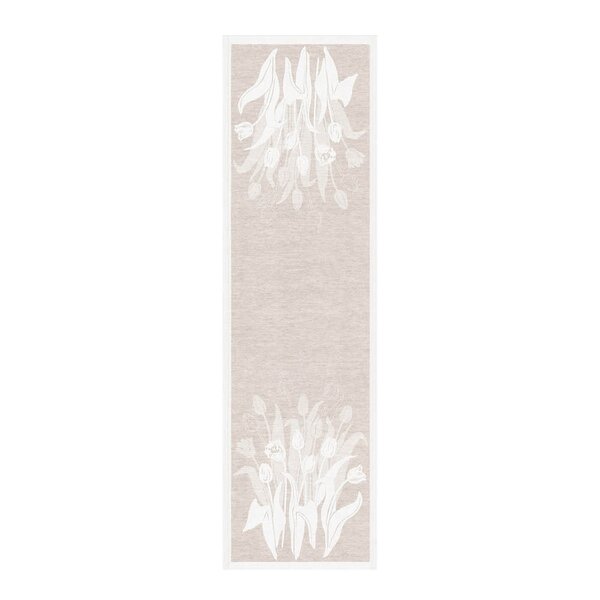 Belle bordløper 35x120 cm beige