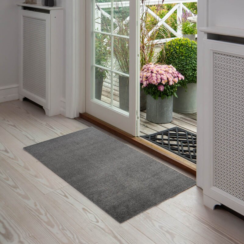Unicolor gulvmatte 120x67 cm steelgrey