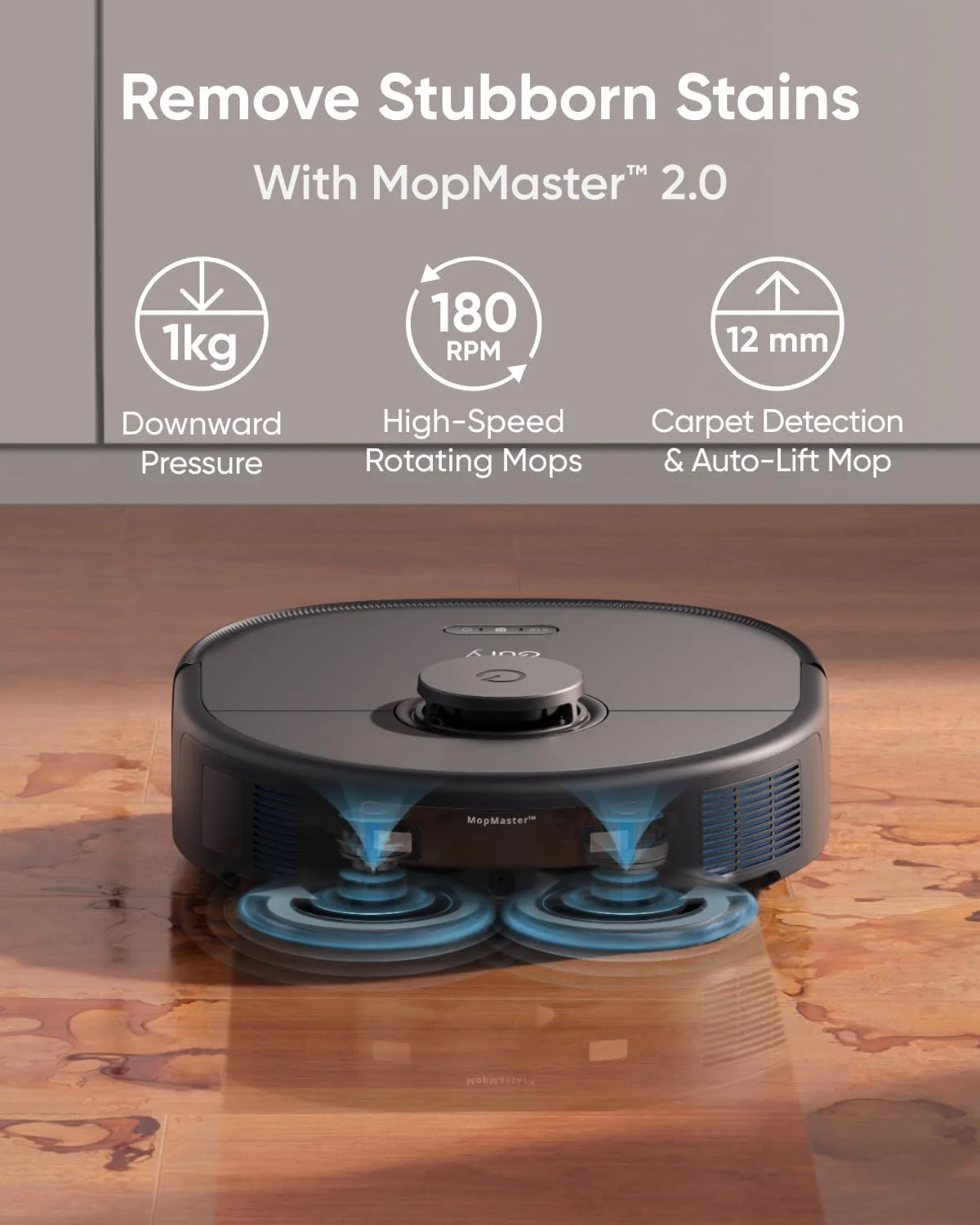 Eufy Restored X10 Pro Omni Robot Vacuum and Mop Combo, 8, 000 Pa Suction, Dual Mops, Auto Mop Washing, Auto Drying, Self - Emptying(Refurbished Acceptable