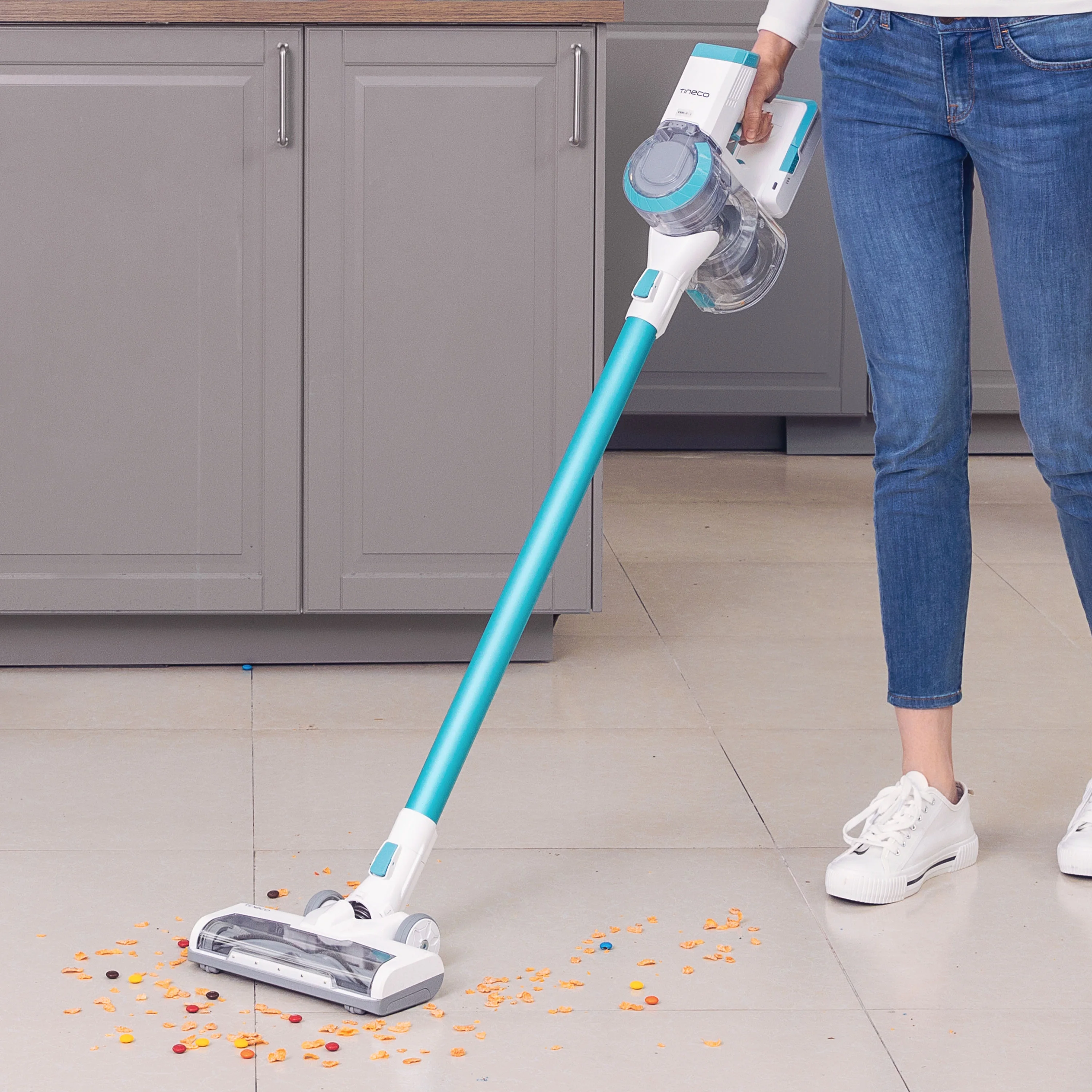 PWRHERO 11 Cordless Stick Vacuum Cleaner a?? 450W Motor, 120W Suction, 40 Min Runtime, HEPA Filter, LED Brush, Lightweight, Converts to Handheld, for Pet Hair, Carpet Hard Floors - Image 3