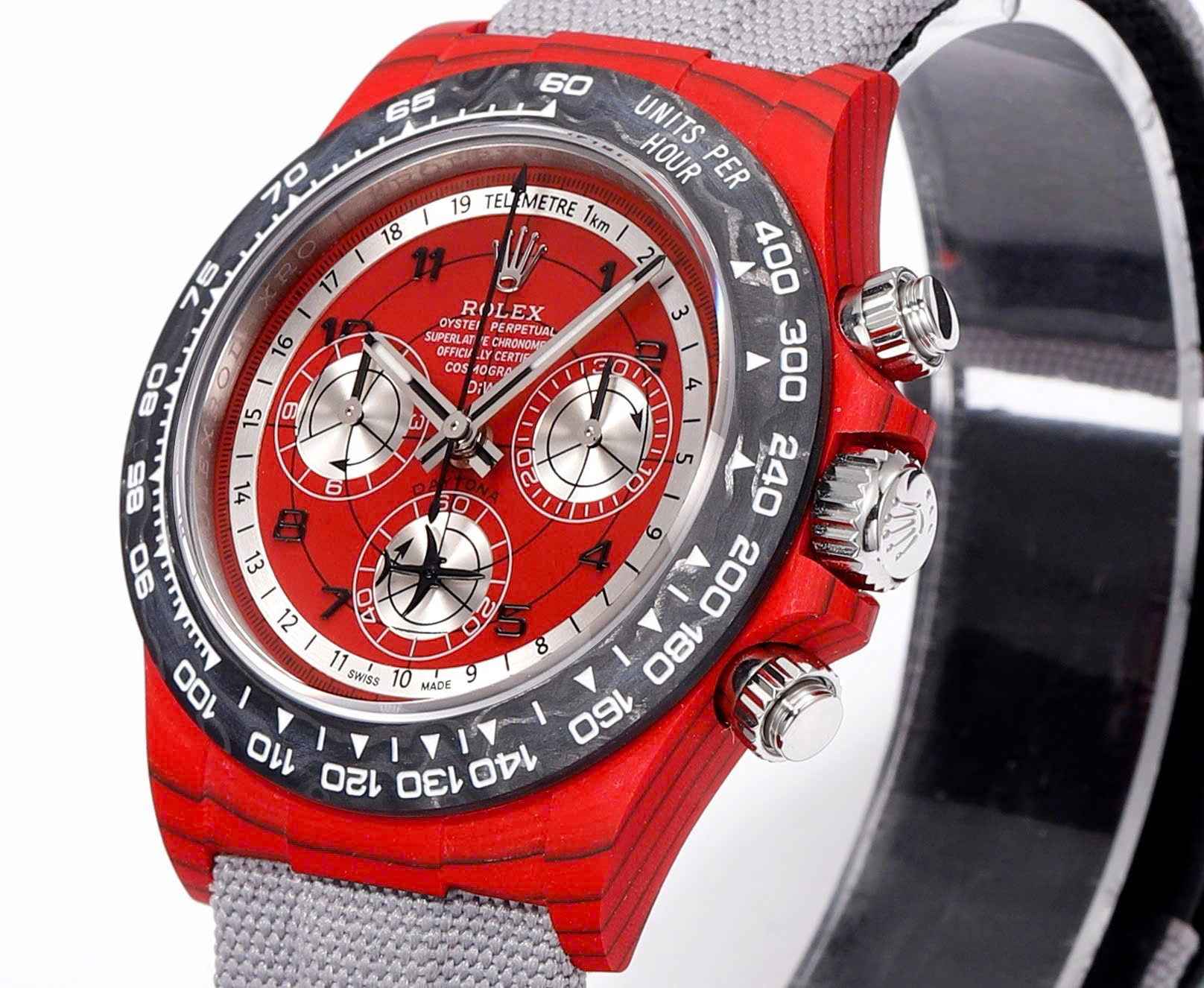 [Super Clone]Rolex Daytona DIW Carbon AVIA Red 40mm Replica 1:1 – Top Quality Version
