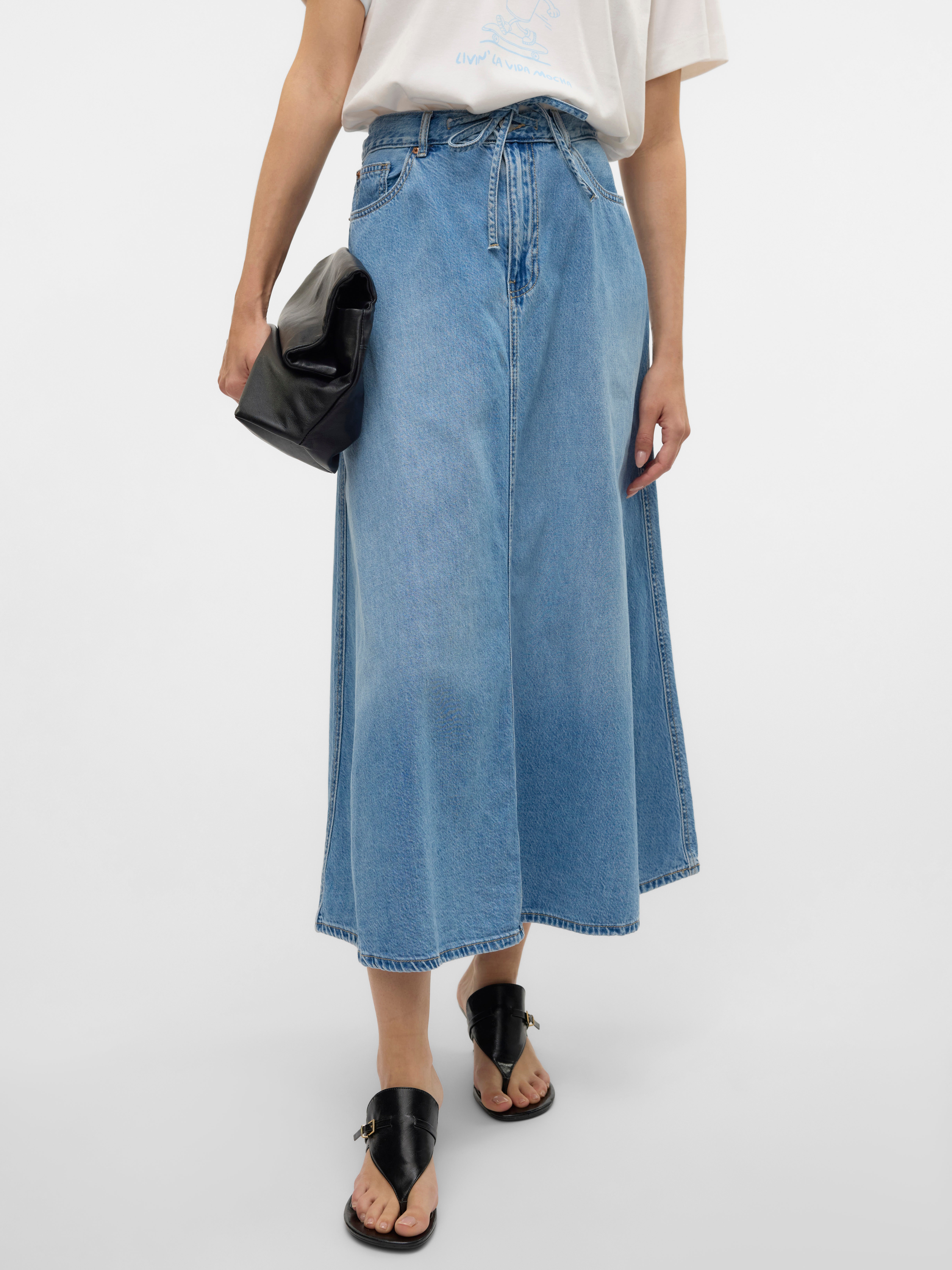 VERO MODA® VMHILLA Mid waist Midi skirt