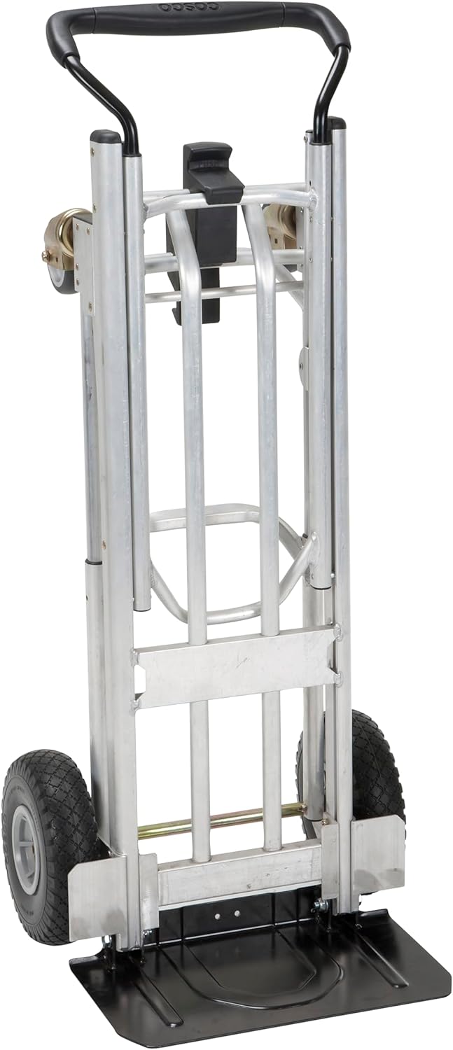 Diable pliable 4 en 1 avec roues increvables